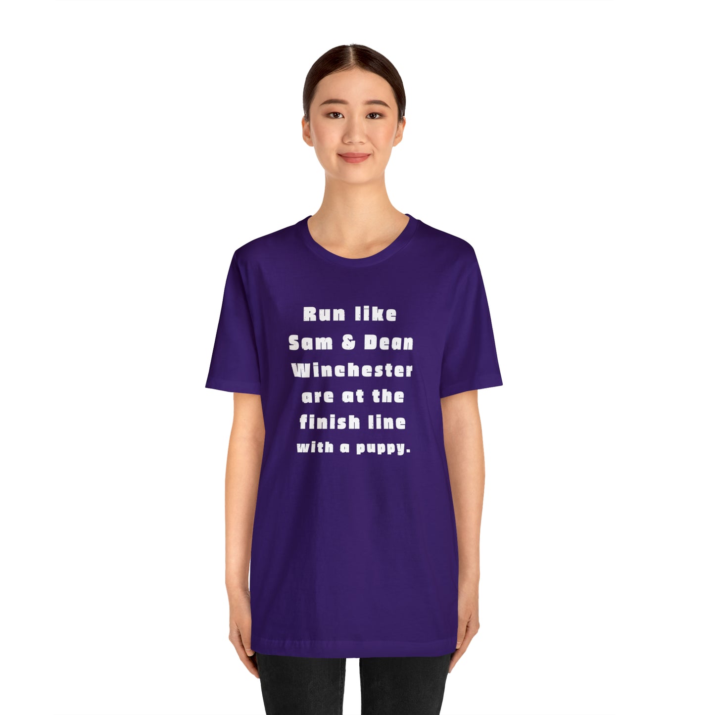 Winchester fans work out shirt Gym top sam and dean Tshirt Gift for her Gift for him Funny gift for her gift for him yoga Women's Tee