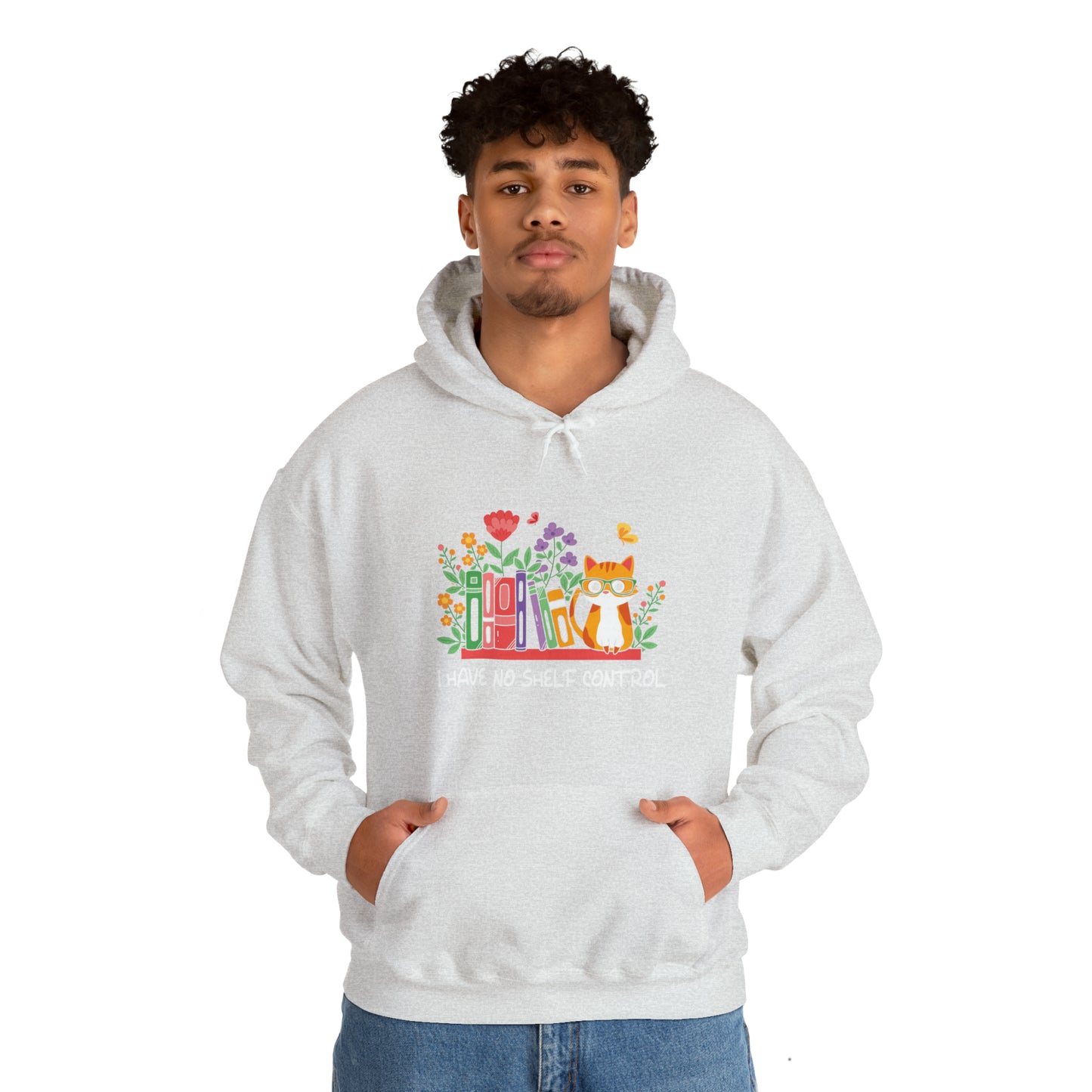 Cat lover hoodie book lover sweater BookShelf control orange cat Shirt Halloween Cat Sweatshirt Gift for Cat Lover Gift for Cat Mom Gift