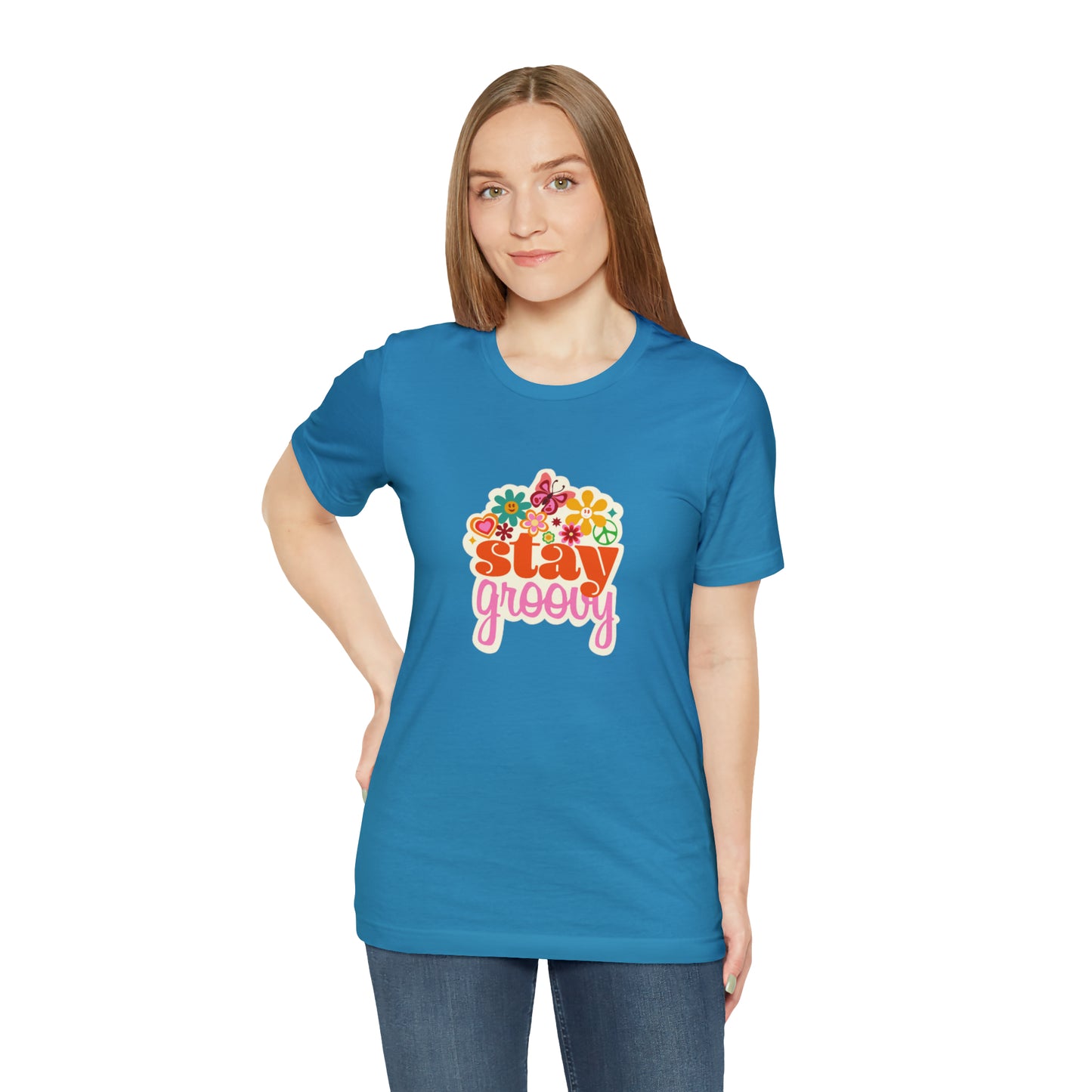 Stay Groovy t-shirt, Hippie shirt, good vibes shirt, summer fun style gift,travel shirt,best friend trip vacation trip