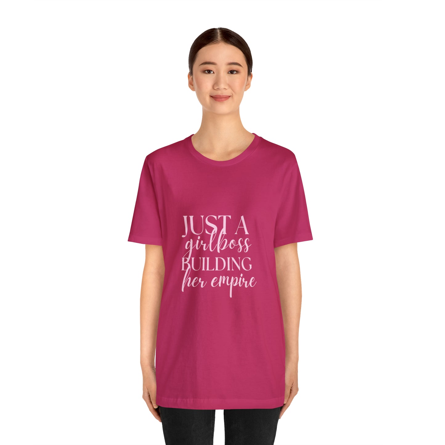 Girlboss shirt, Just a girlboss building her empire tee, Bossbabe sweater, entrepreneur Unisex shirt, vacation shirt, best friend