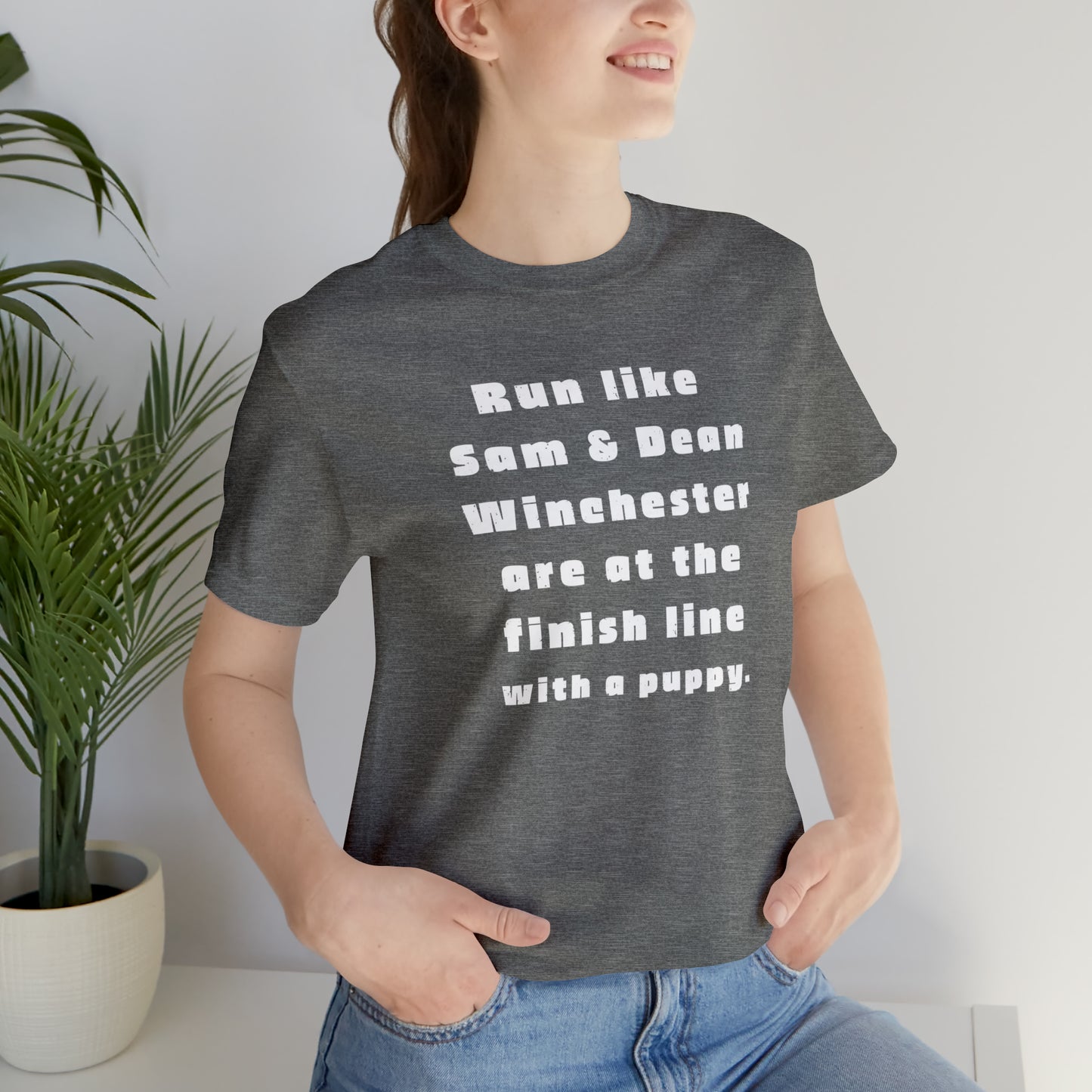 Winchester fans work out shirt Gym top sam and dean Tshirt Gift for her Gift for him Funny gift for her gift for him yoga Women's Tee
