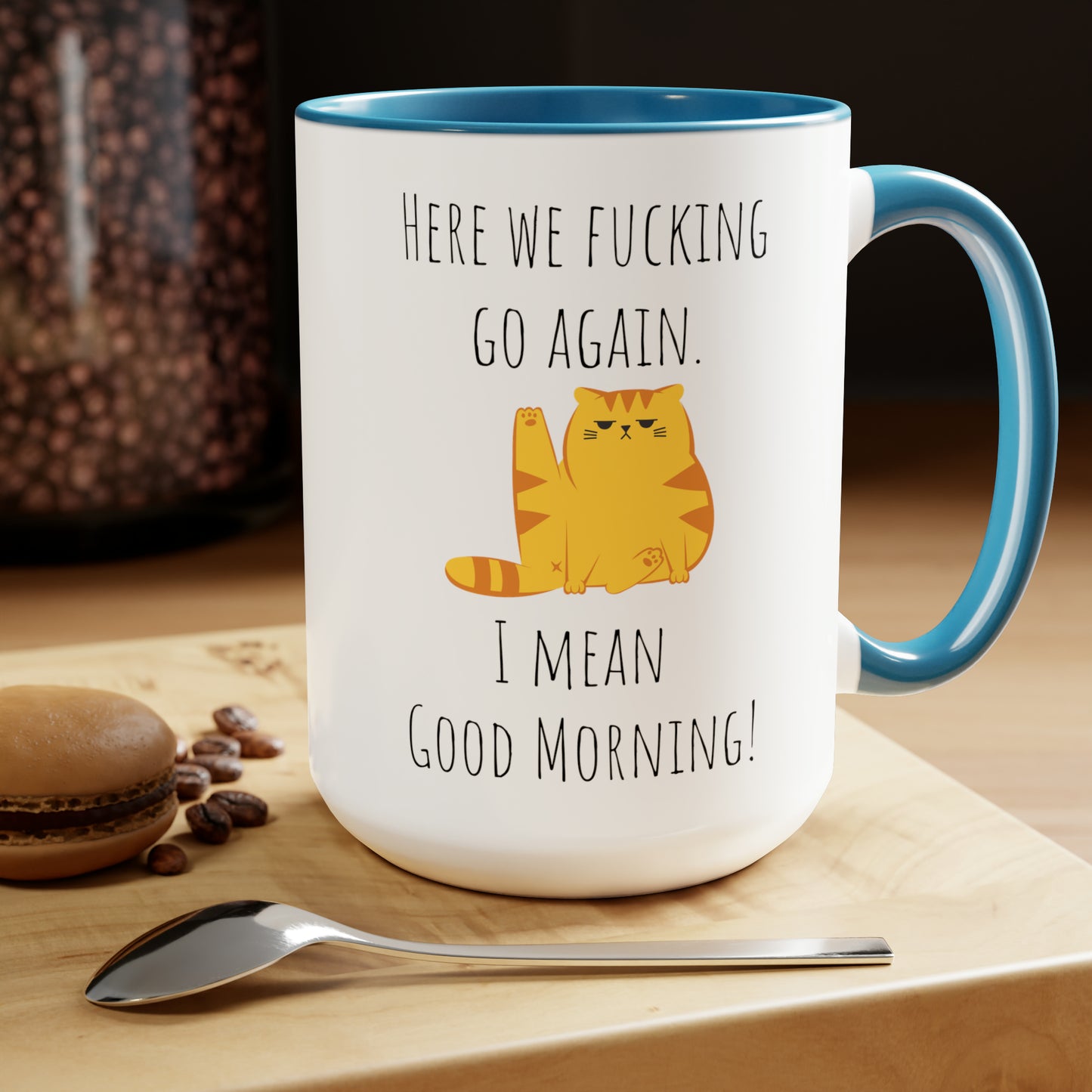 Funny grumpy cat mug funny Coffee Mug Fucking glorious morning mug cat mug gift for her Mug funny gift for wife tea Christmas gift 15oz