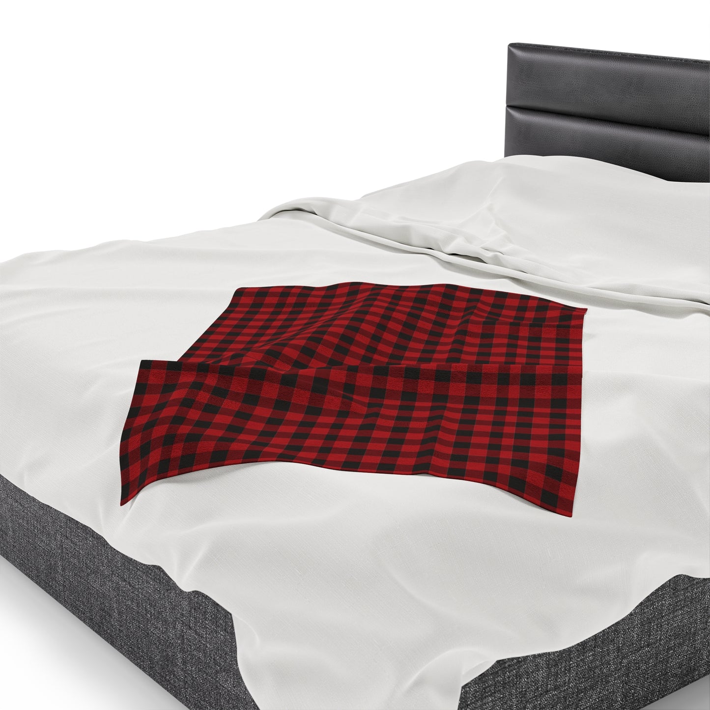 Plaid Christmas Blanket holiday blanket christmas movie watching blanket Merry christmas  blanket Velveteen Plush Blanket