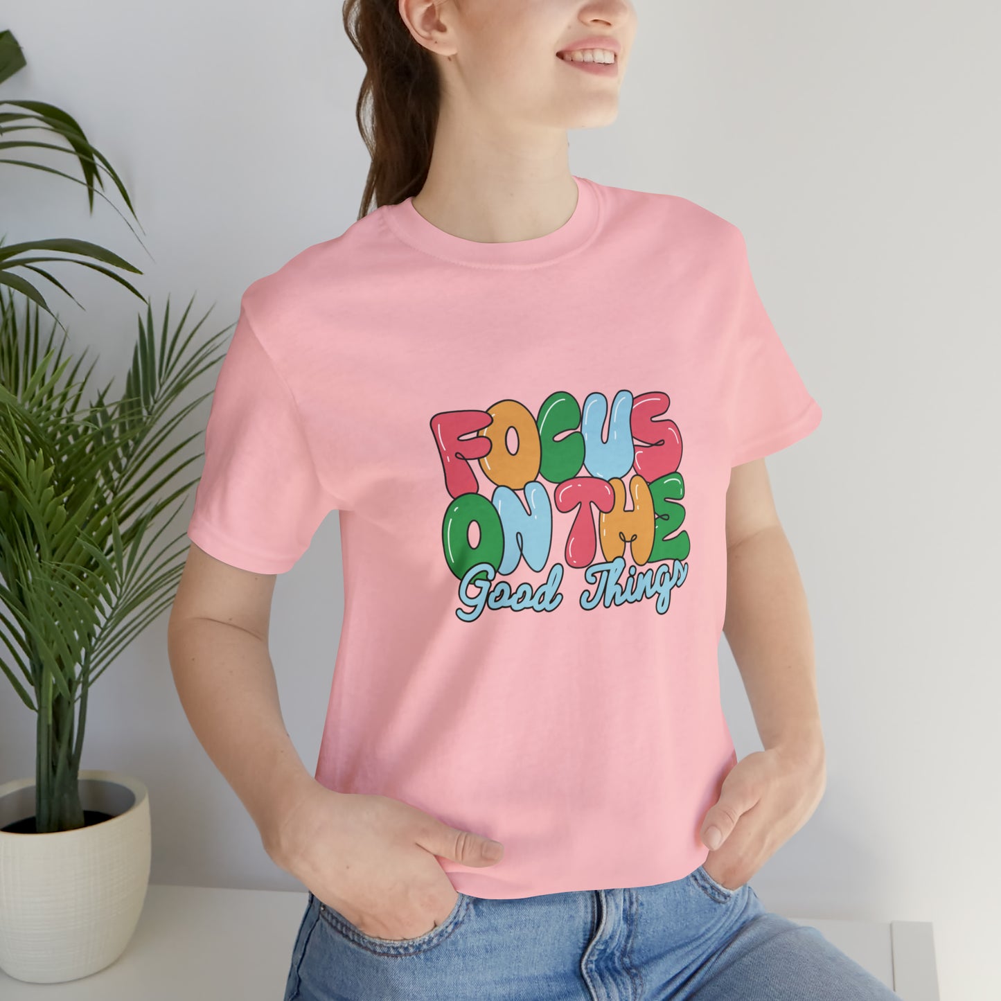 Focus on the good things shirt positive vibes shirt good vibes tee yogawear zen clothes bohemian top Women's Christmas gift for her for him