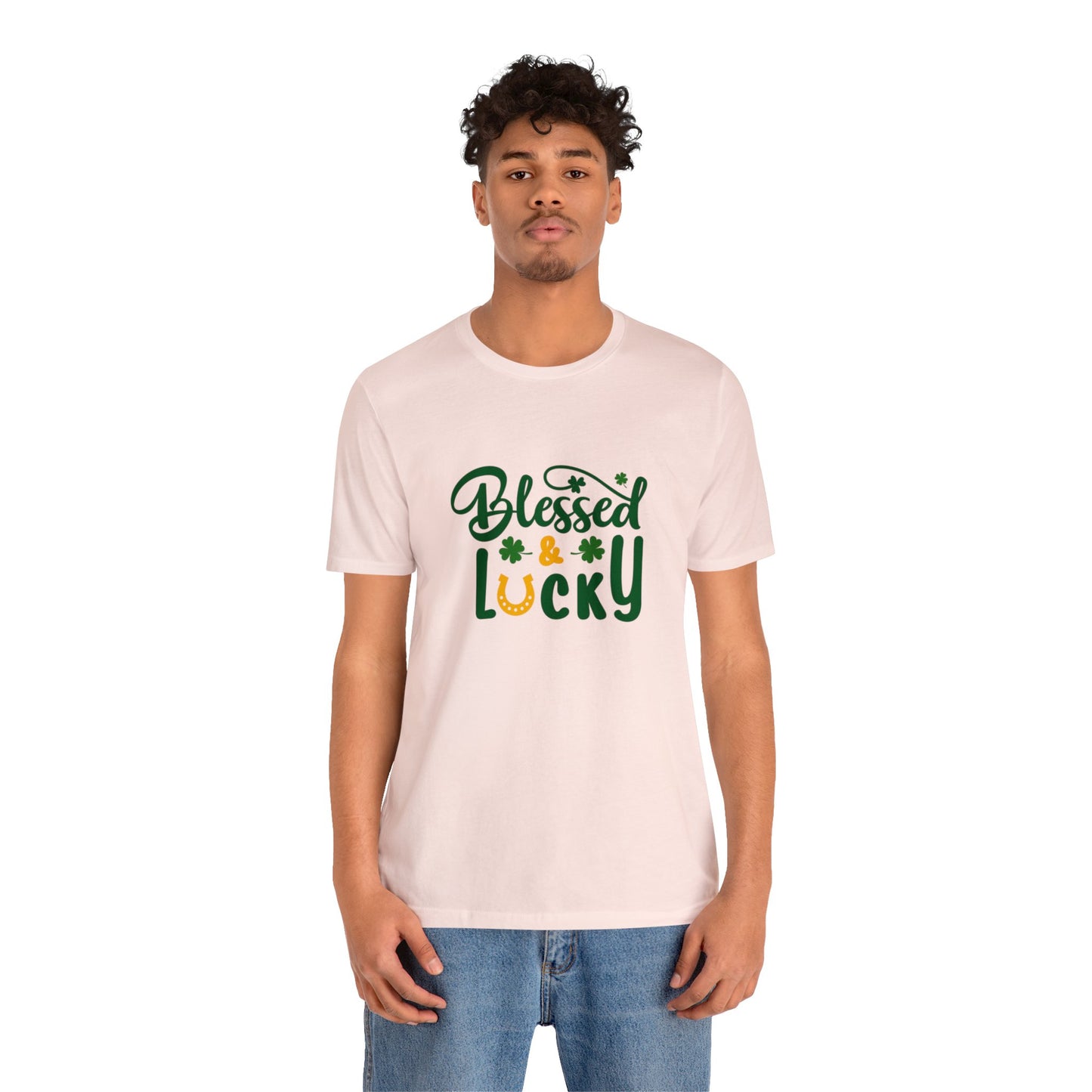 St Patrick's Day shirt blessed and lucky shirt Irish leaf shirt Unisex Tee Retro Shirt T-Shirt best friend vacation shirt beach