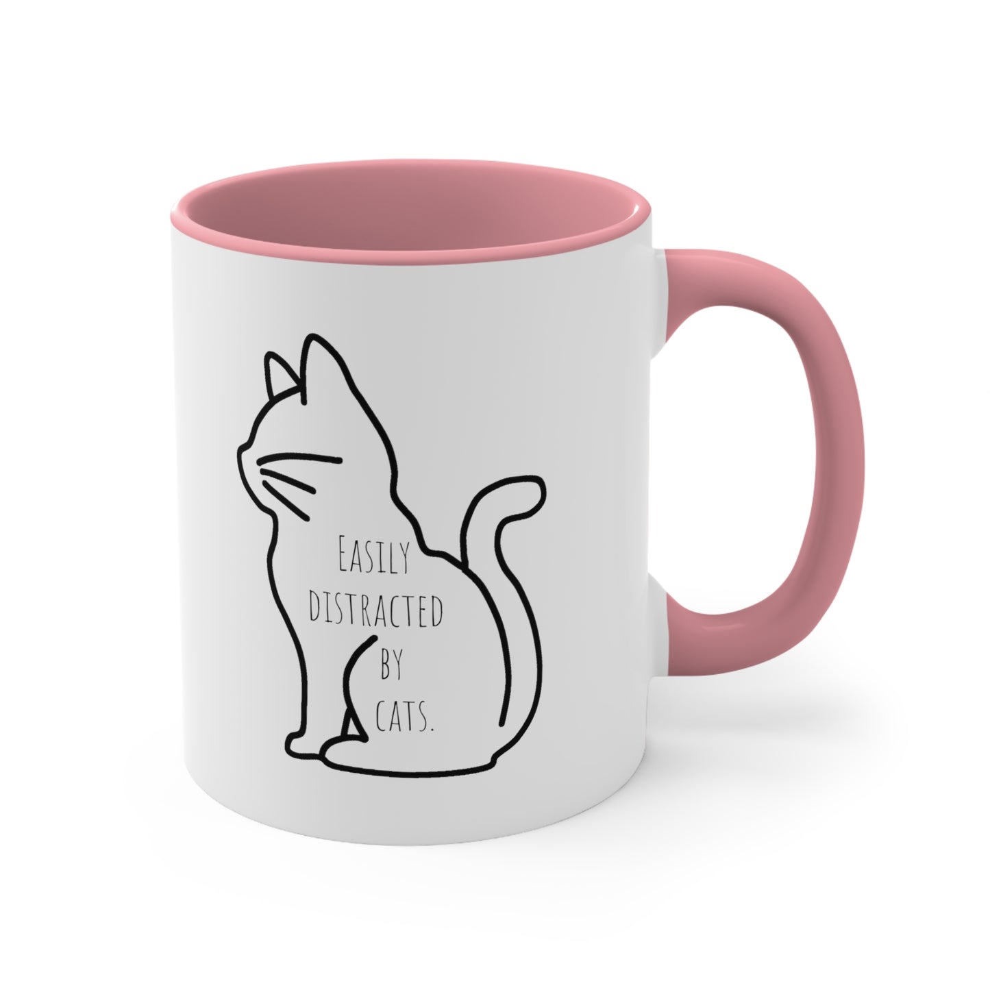 Easily distracted by cats mug 11oz gift Christmas gift for her gift favorite aunt gift coffee lover gift tea gift for her coffee Mug 11oz