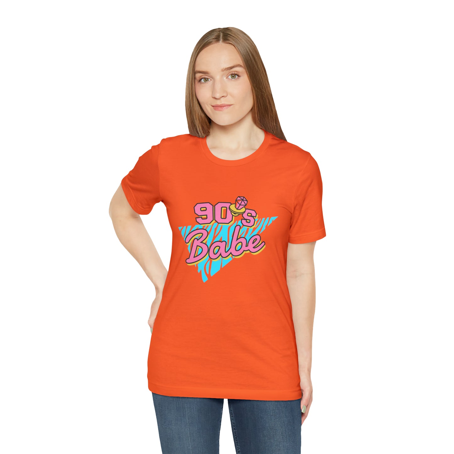 90's Babe shirt, gift for her, Christmas shirt, galantine gift best friend trip, Unisex Jersey Short Sleeve Tee