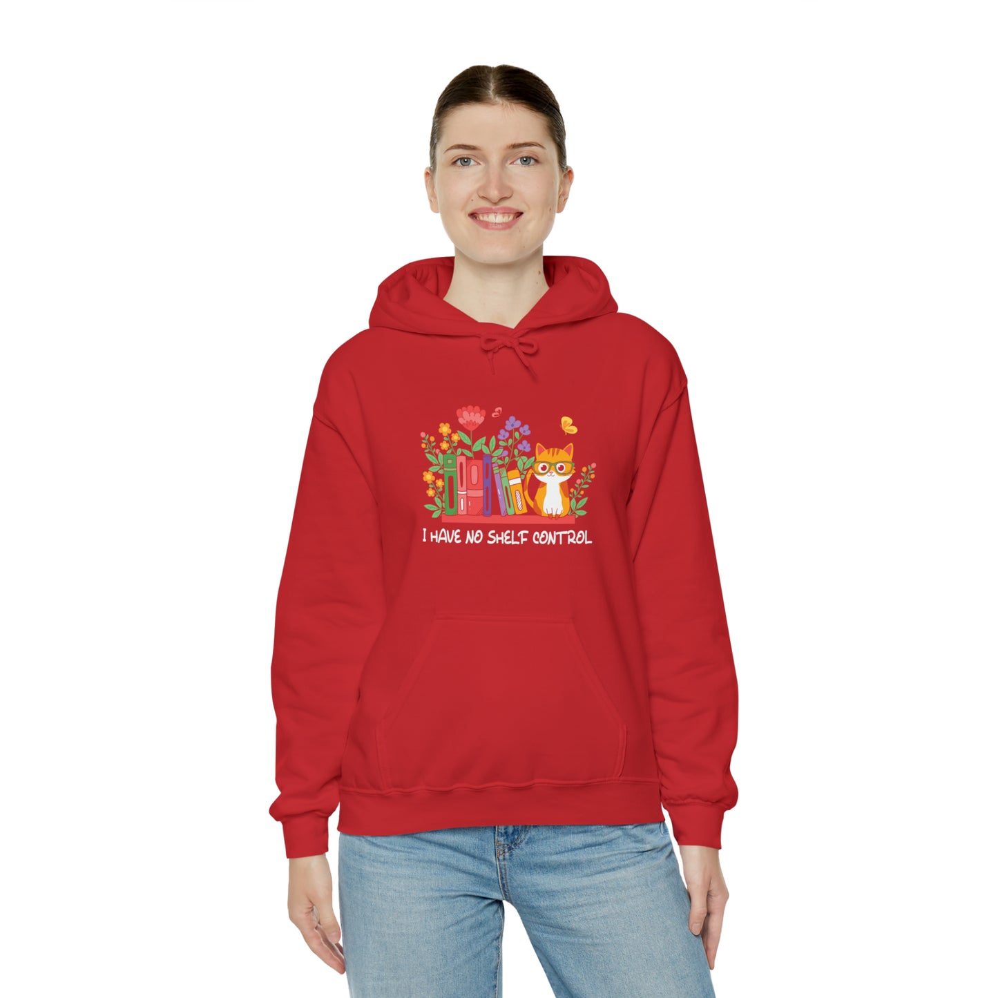 Cat lover hoodie book lover sweater BookShelf control orange cat Shirt Halloween Cat Sweatshirt Gift for Cat Lover Gift for Cat Mom Gift