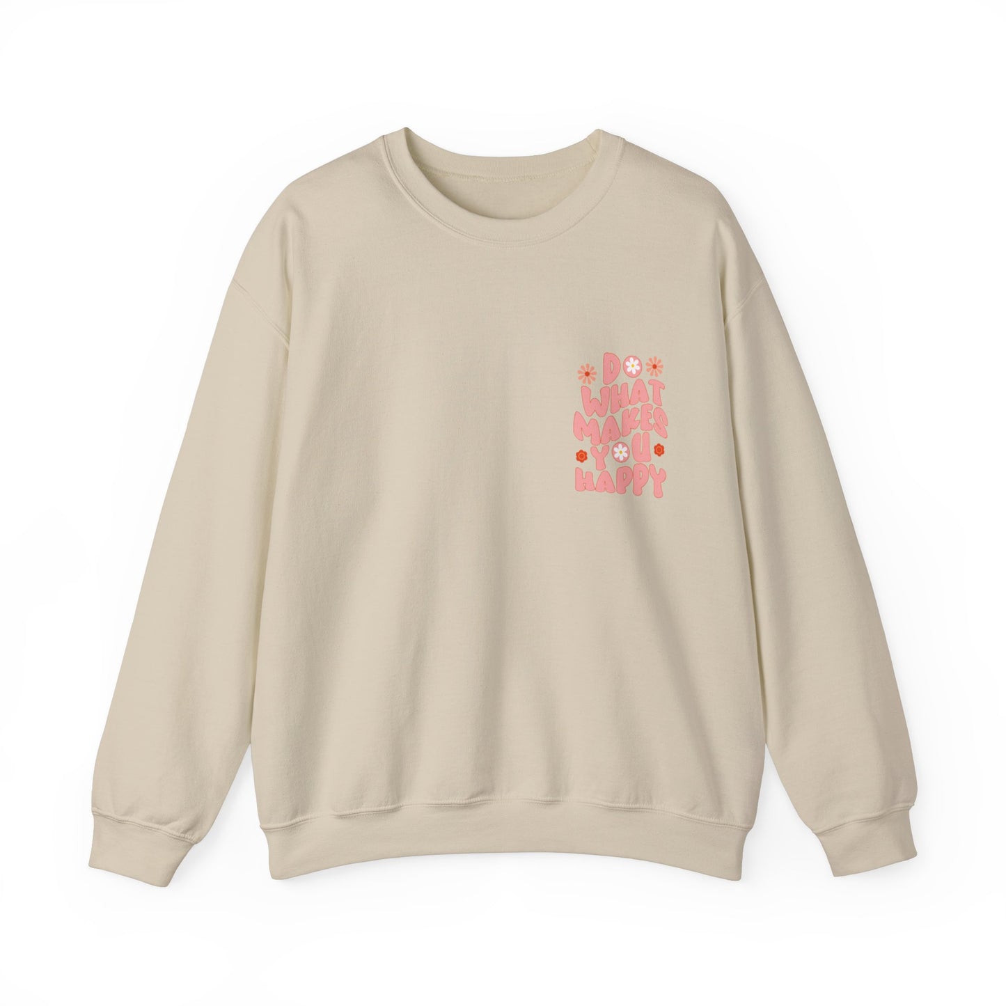 Do what makes you happy Sweatshirt Gift For her Christmas Sweatshirt Cute aesthetic Sweater Colorful daisy Sweatshirt christmas