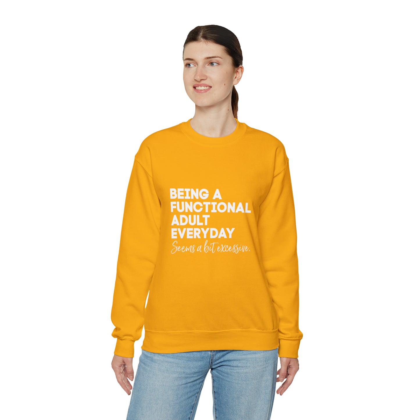 Being a functional adult sweater funny sweashirt birthday gift Christmas gifts Sweatshirt Gift for him Gift