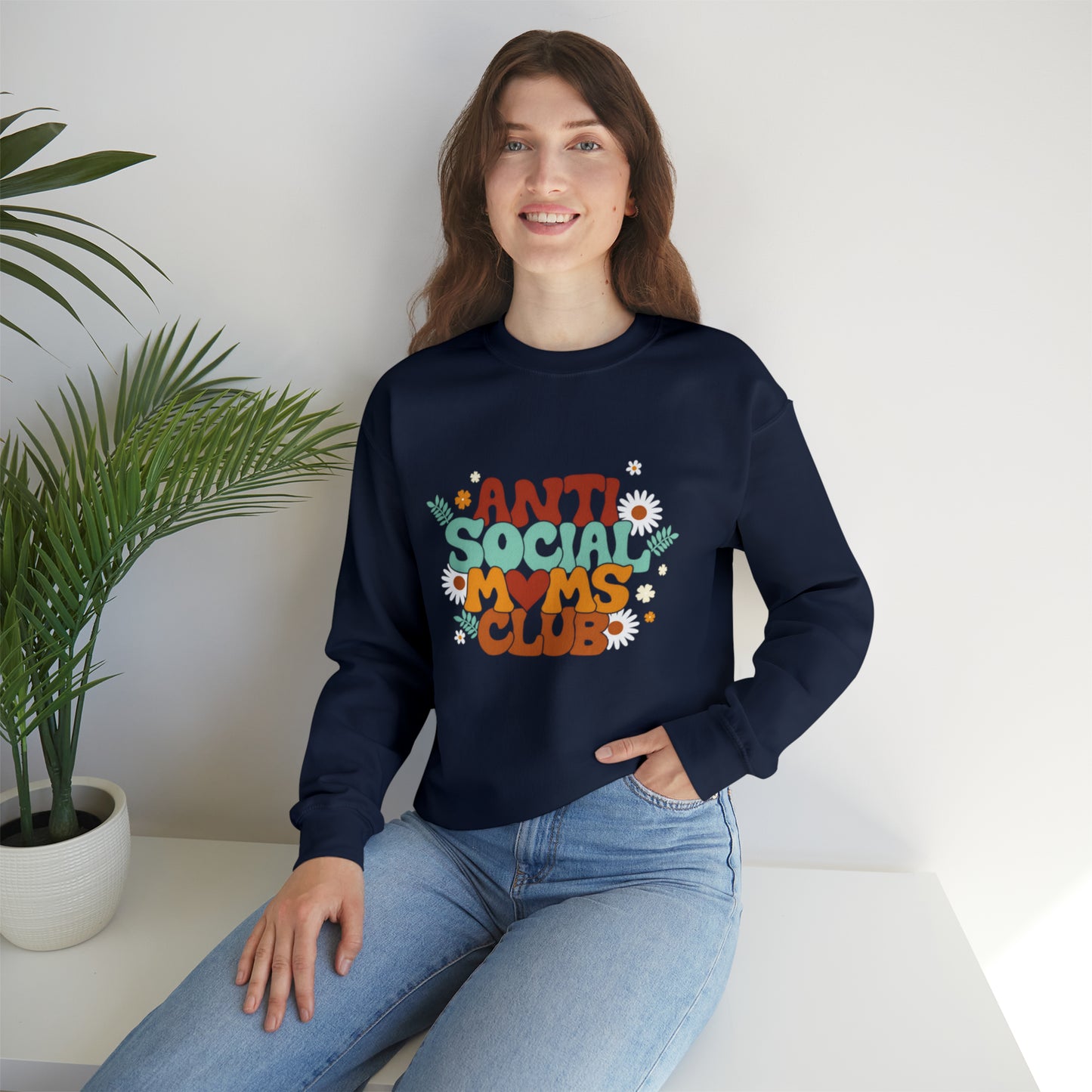 Anti social moms club sweatshirt, Mama Mother Mom sweatshirt, Gift for mom, Christmas gift for her,for him,Birthday gift for her