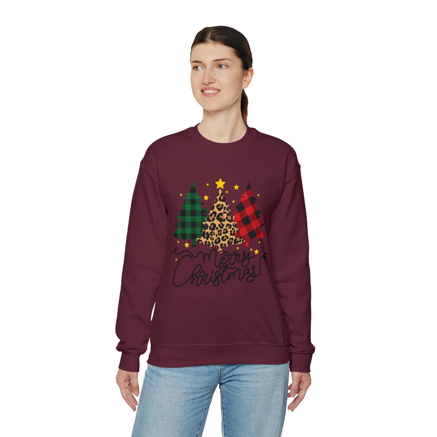 Festive AF sweater Pink Merry Bright Christmas Sweatshirt for Women Christmas Shirt Sweater Holiday Christmas gift for her gift for him