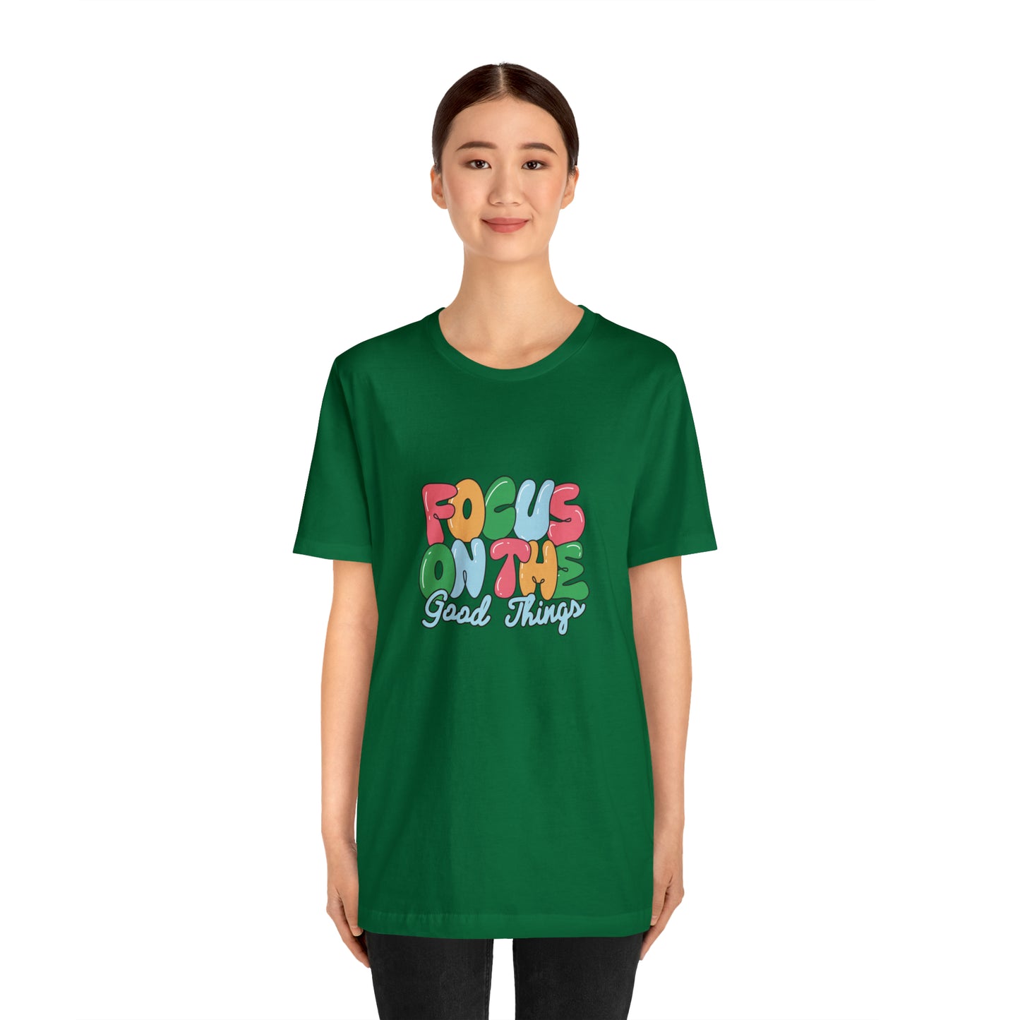 Focus on the good things shirt positive vibes shirt good vibes tee yogawear zen clothes bohemian top Women's Christmas gift for her for him