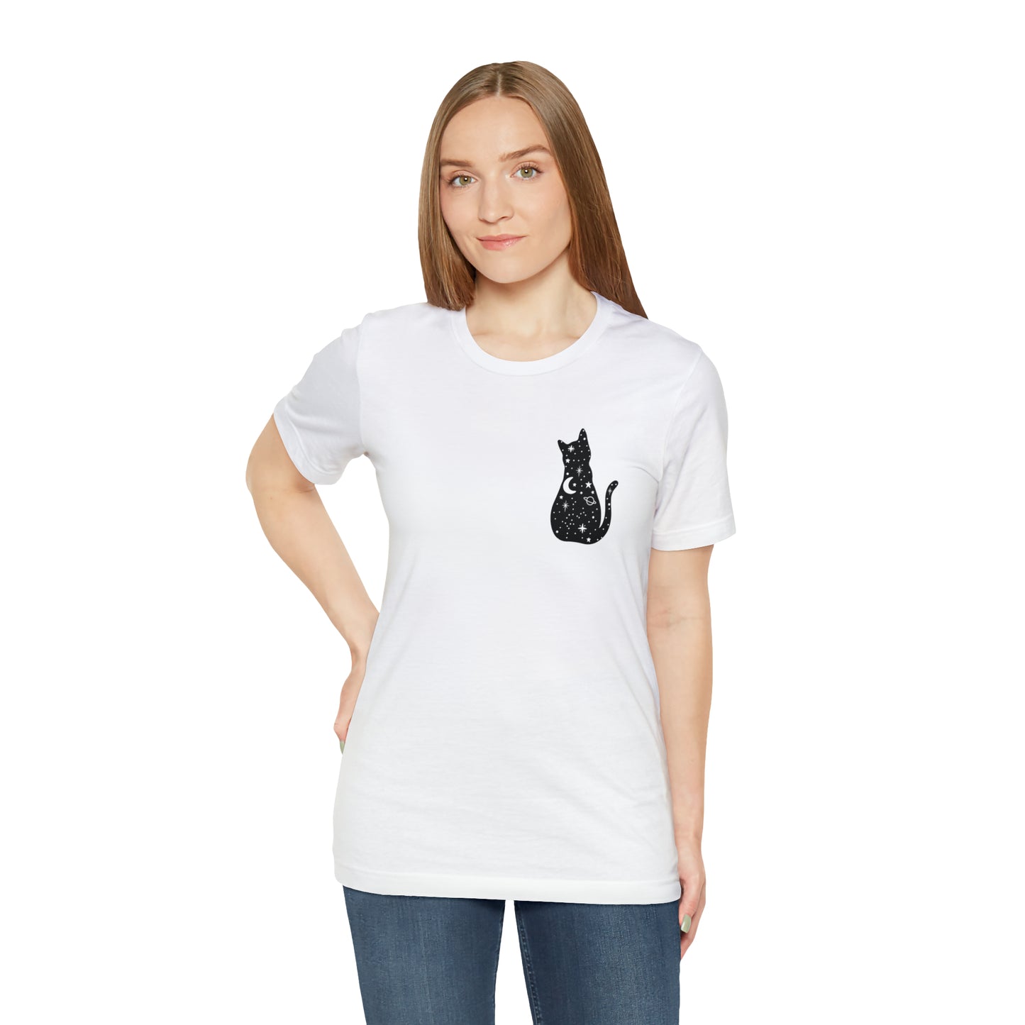Cat Halloween shirt Witches Halloween T shirt Halloween Sweater Christmas Gift for Cat Lover Gift, Black Cat Gift for Cat Mom Gift moon