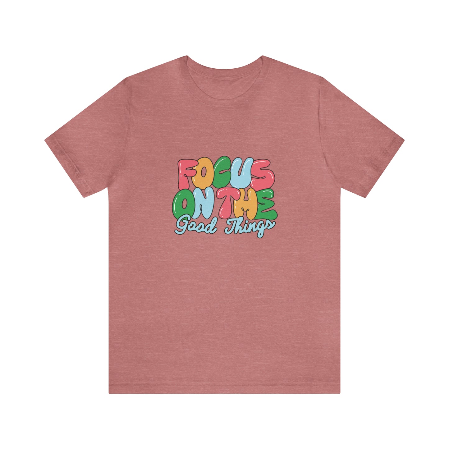 Focus on the good things shirt positive vibes shirt good vibes tee yogawear zen clothes bohemian top Women's Christmas gift for her for him