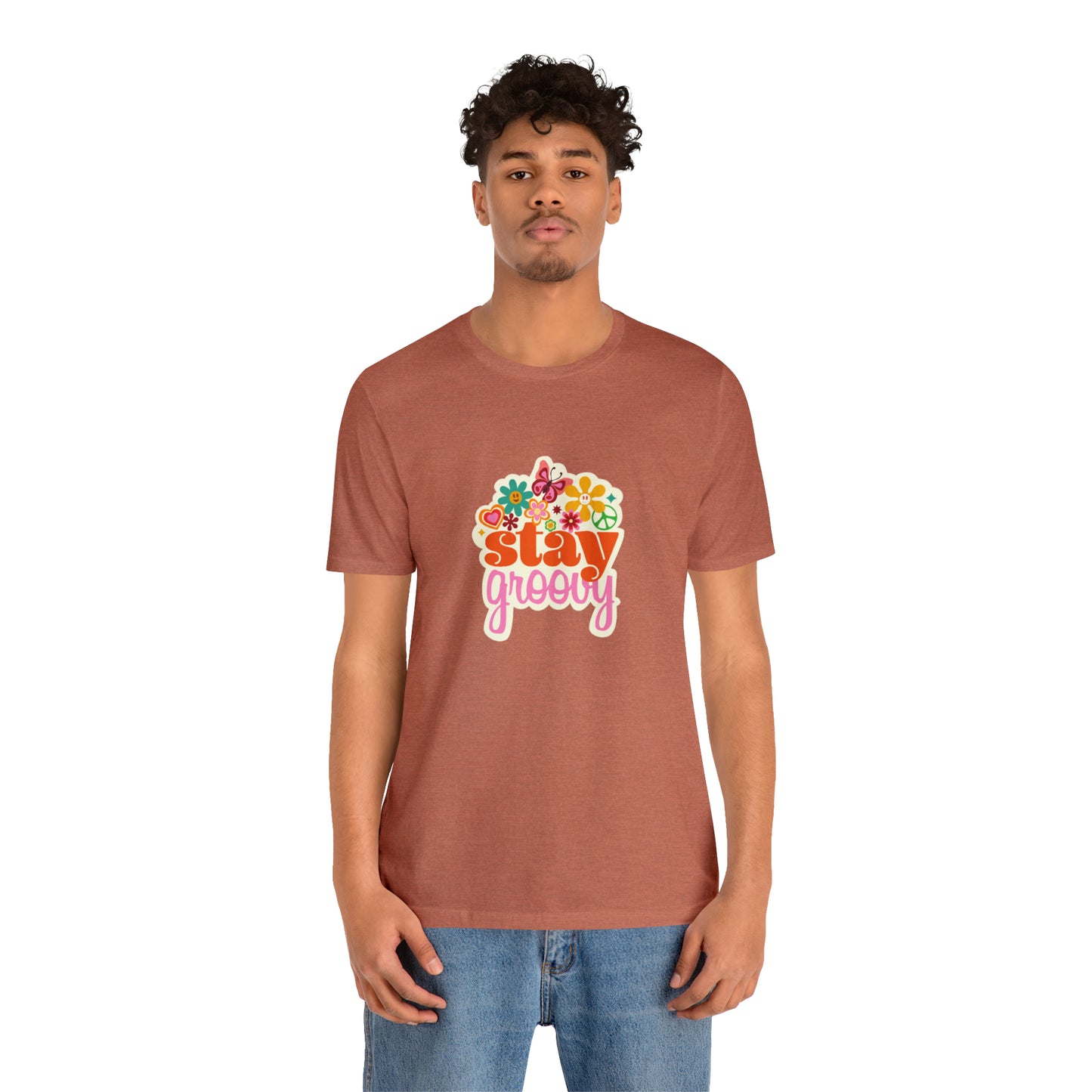 Stay Groovy t-shirt, Hippie shirt, good vibes shirt, summer fun style gift,travel shirt,best friend trip vacation trip