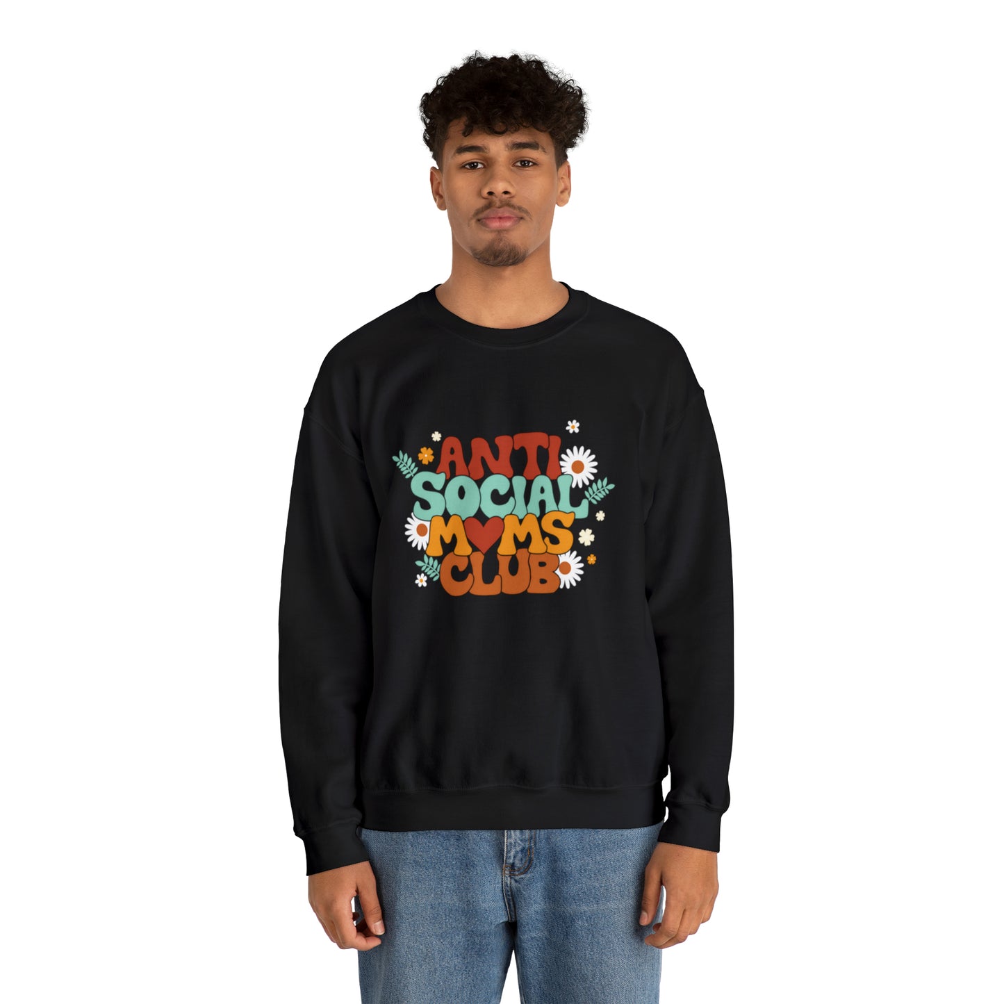 Anti social moms club sweatshirt, Mama Mother Mom sweatshirt, Gift for mom, Christmas gift for her,for him,Birthday gift for her