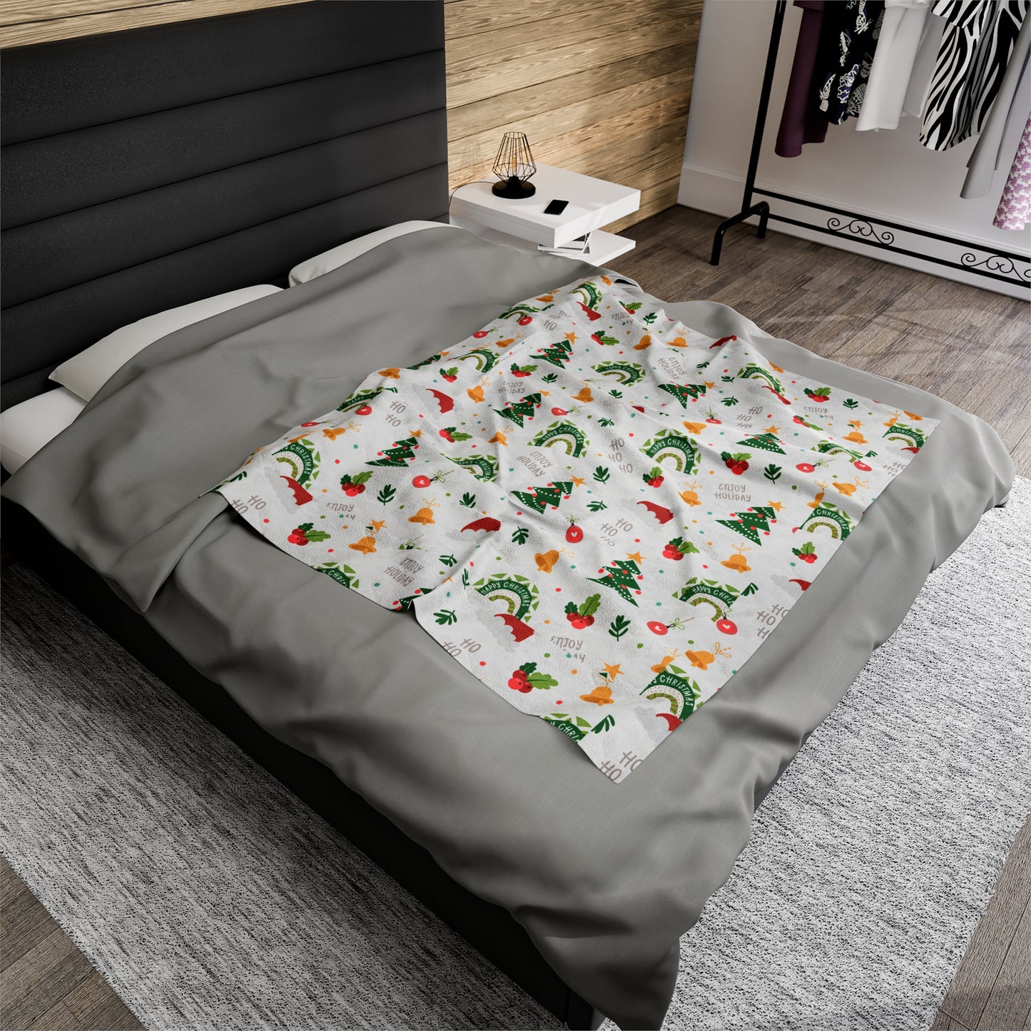Christmas Blanket holiday blanket christmas movie watching blanket Merry christmas  blanket Velveteen Plush Blanket