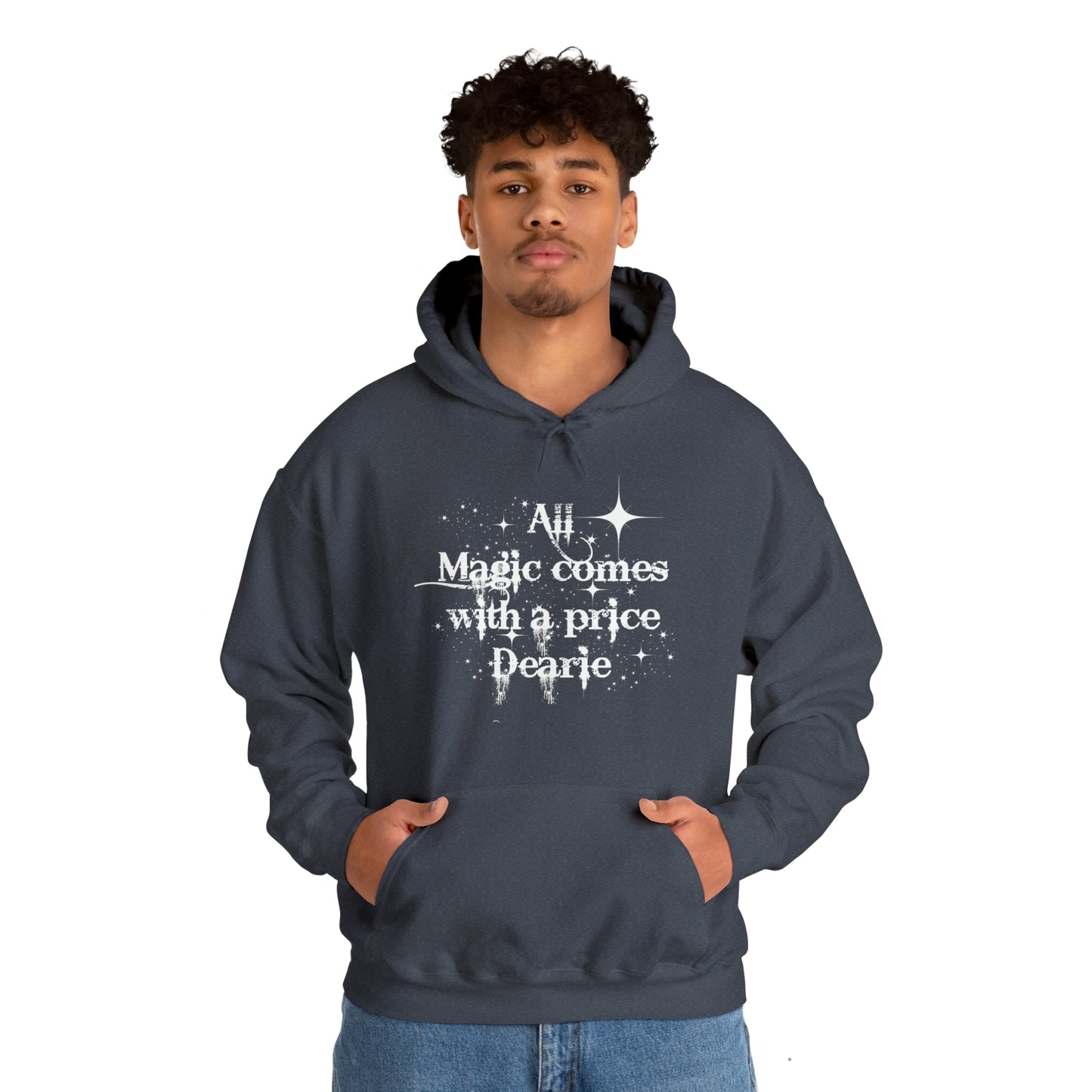 All magic comes with a price Dearie hoodie,OUAT Fan gift, Rumpelstiltskin gift for her, Christmas gift, Unisex Heavy Blend Hooded Sweatshirt