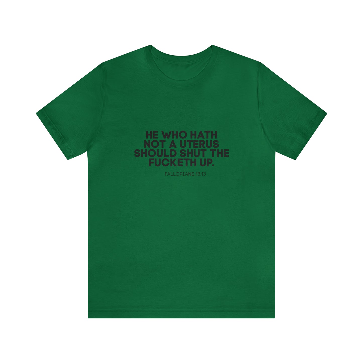 He who hath no uterus should shut the fucketh up shirt, Women's rights crop top, human rights, march shirt,Champion Women's Cropped T-Shirt
