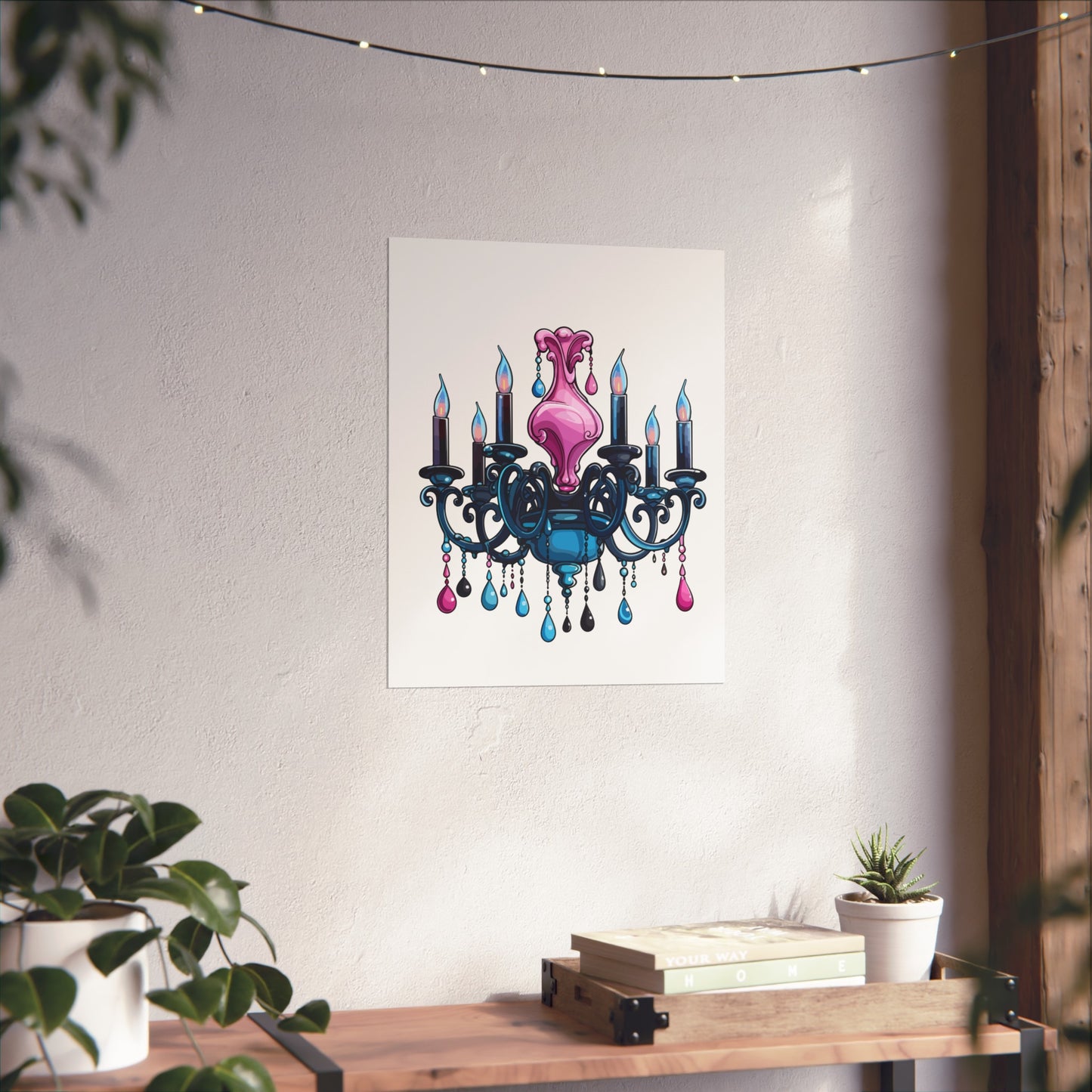 Chic Chandelier Fine Art Poster - Elegant Wall Decor for Home & Office, wall art