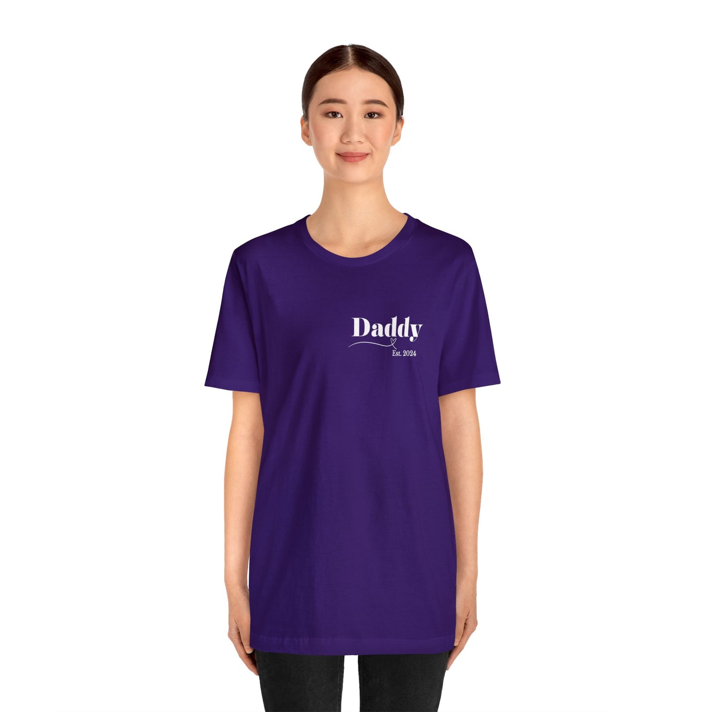 Daddy shirt pregnancy reveal shirt New dad gift dad shirt new mom shirt Christmas gift for her gift for him bridal shower gift