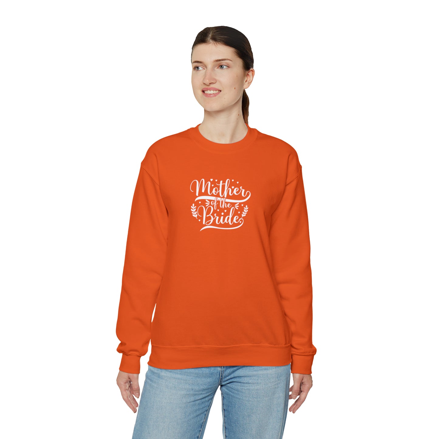 Mother of the bride sweatshirt, Red wedding attire, gift for Mom, bridal party clothes, yoga wear for her, for him, Birthday gift for her