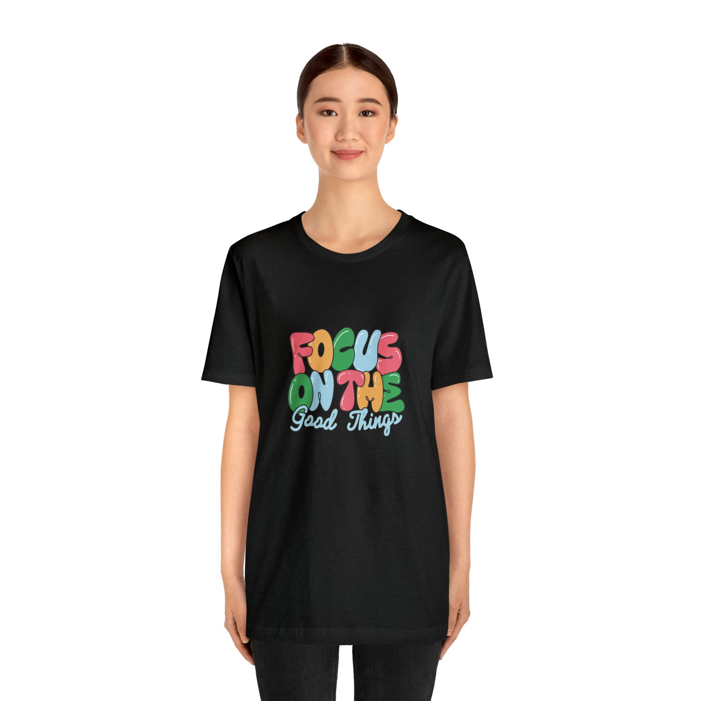 Focus on the good things shirt positive vibes shirt good vibes tee yogawear zen clothes bohemian top Women's Christmas gift for her for him