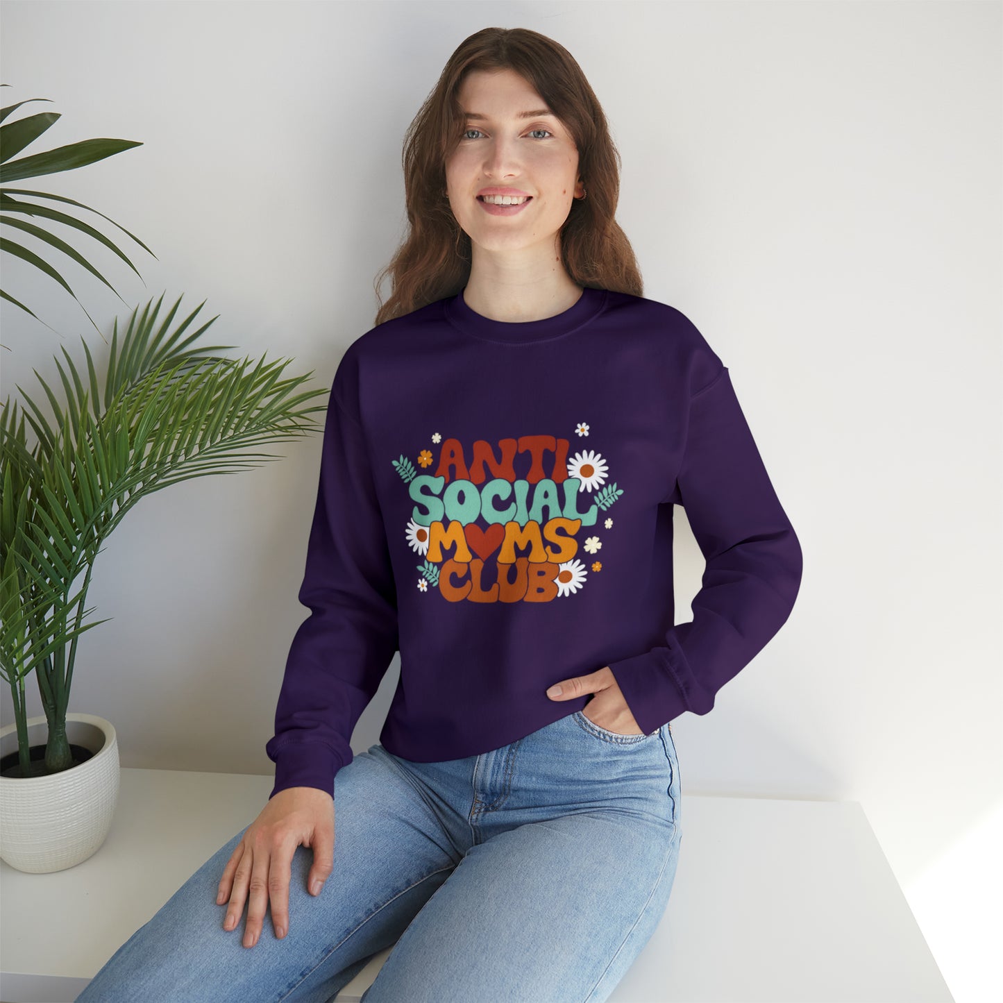 Anti social moms club sweatshirt, Mama Mother Mom sweatshirt, Gift for mom, Christmas gift for her,for him,Birthday gift for her
