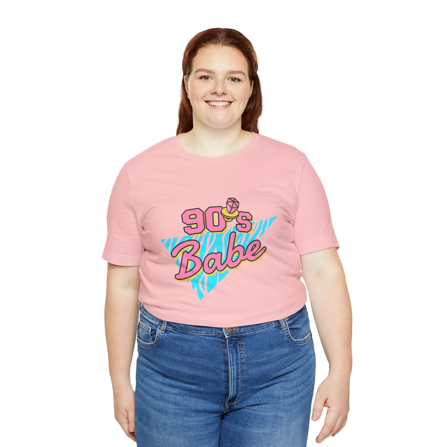 90's Babe shirt, gift for her, Christmas shirt, galantine gift best friend trip, Unisex Jersey Short Sleeve Tee