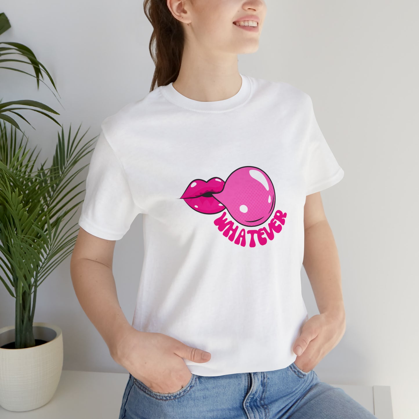 Whatever bubblegum T-Shirt Aesthetic Shirt Trendy Shirt Shirt With Words On Back Positive Gift for him Gift for her boho shirt hippie soul