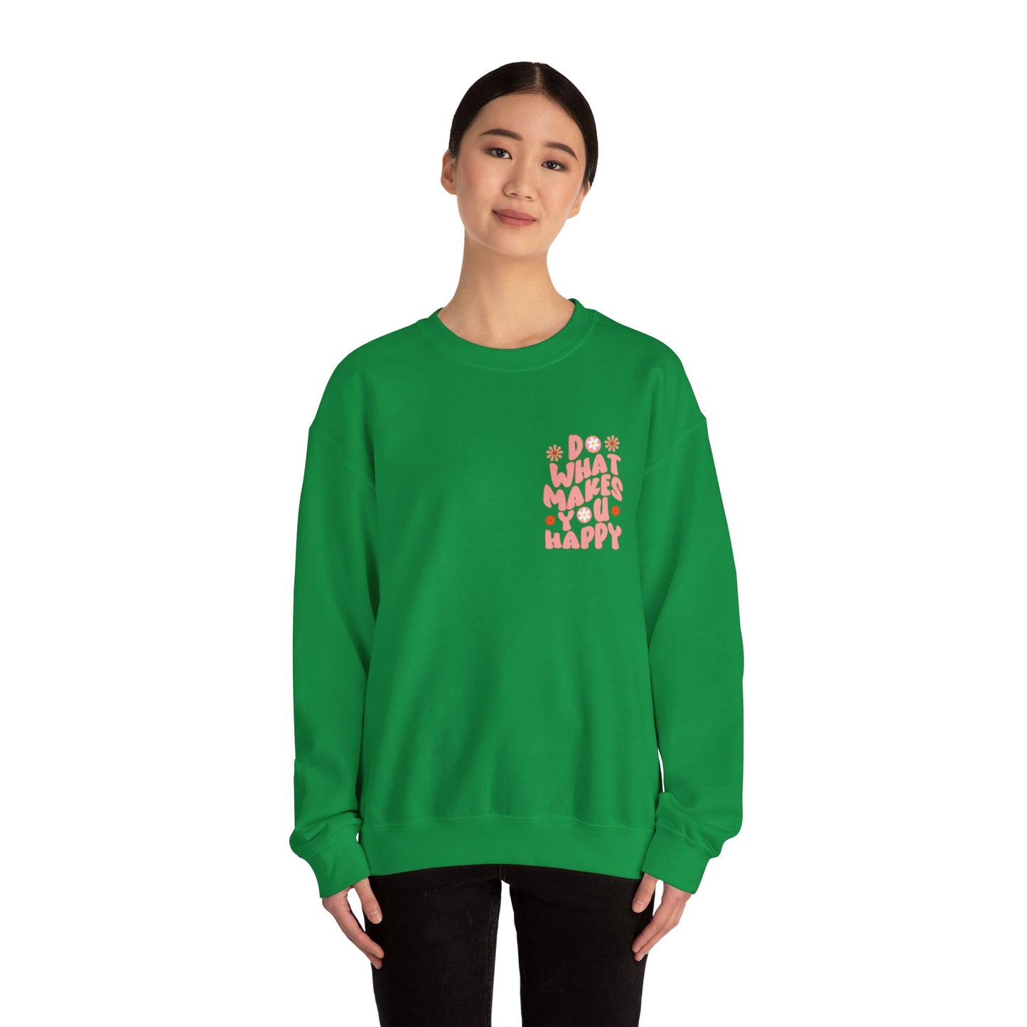 Do what makes you happy Sweatshirt Gift For her Christmas Sweatshirt Cute aesthetic Sweater Colorful daisy Sweatshirt christmas