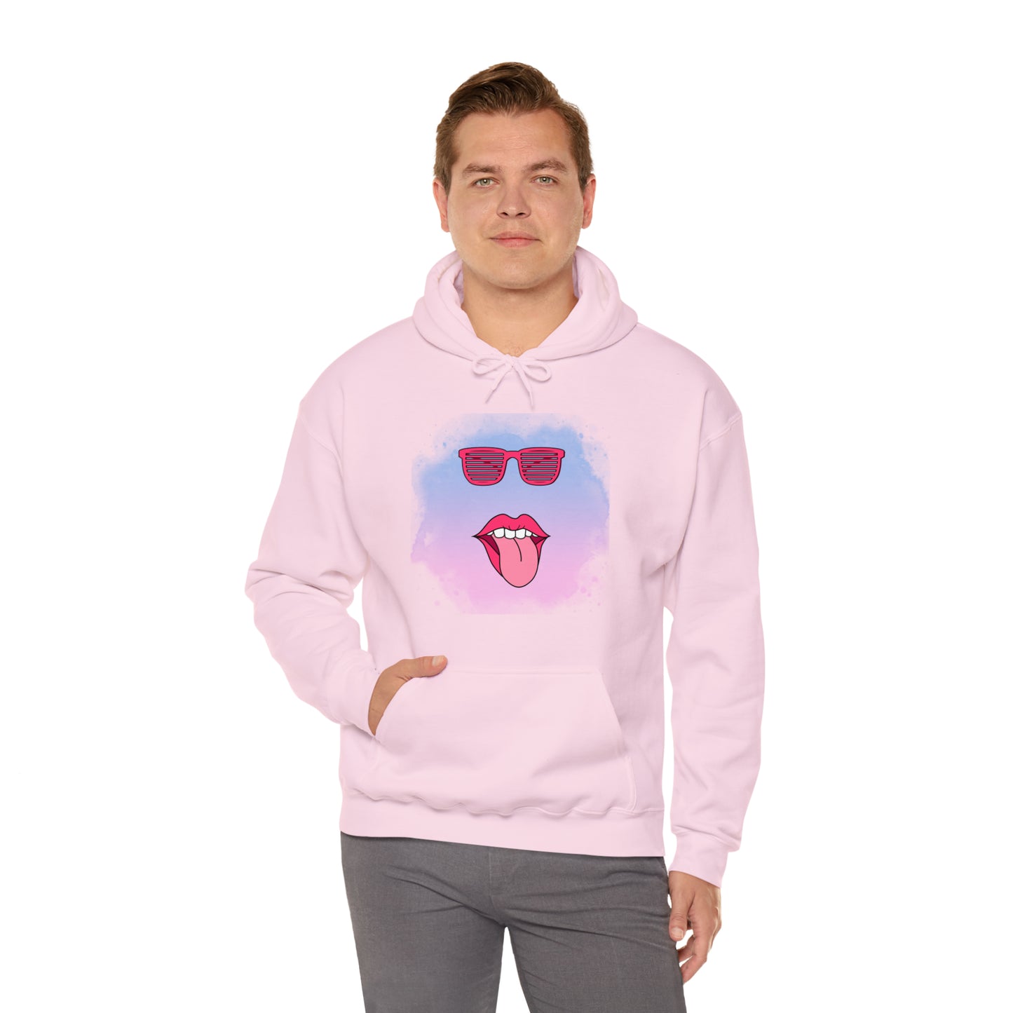 Lip Sunglasses Hoodie, Bubble Gum kiss Hoodie, Fun Summer shirt, Birthday gift for her, Galantine gift for her,best friend gift, vacation