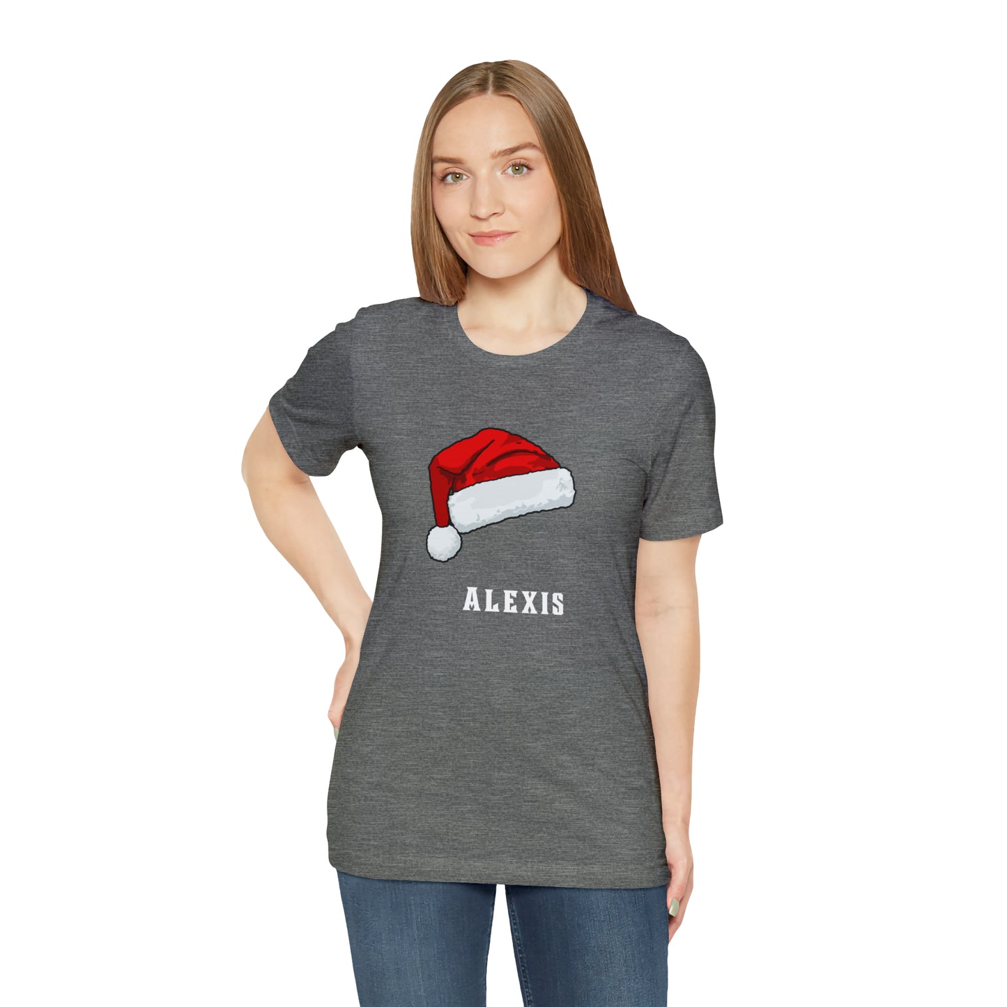 Matching Family Christmas Shirts, Santa claus Hat family tshirts Family Christmas Shirt, Matching Xmas Tees Custom Christmas T shirt photos
