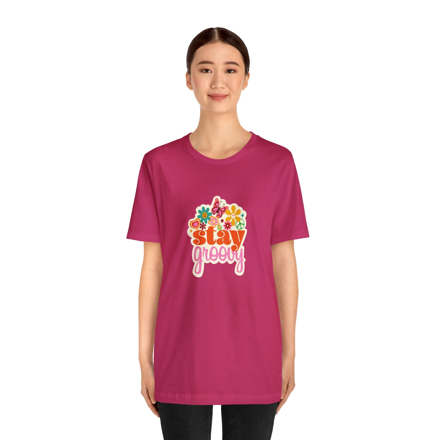 Stay Groovy t-shirt, Hippie shirt, good vibes shirt, summer fun style gift,travel shirt,best friend trip vacation trip