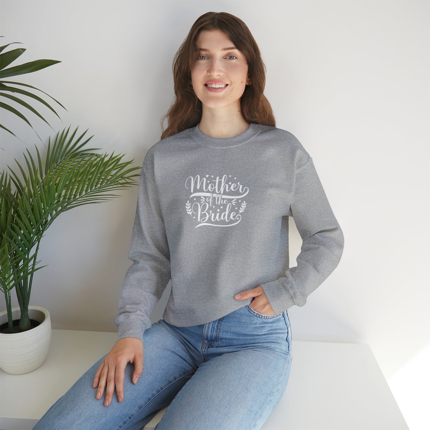 Mother of the bride sweatshirt, Red wedding attire, gift for Mom, bridal party clothes, yoga wear for her, for him, Birthday gift for her