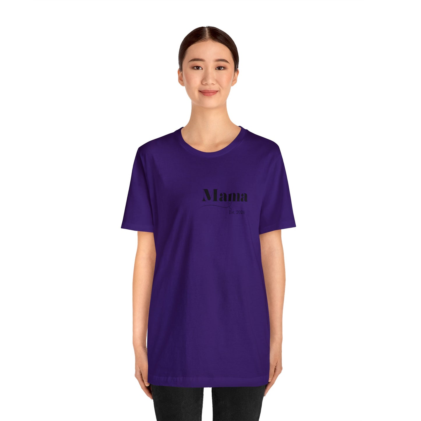 Mama shirt mama date shirt pregnancy reveal shirt new mom shirt Christmas gift for her gift for him bridal shower gift
