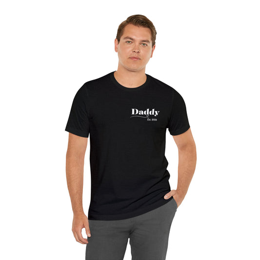 Daddy shirt pregnancy reveal shirt New dad gift dad shirt new mom shirt Christmas gift for her gift for him bridal shower gift