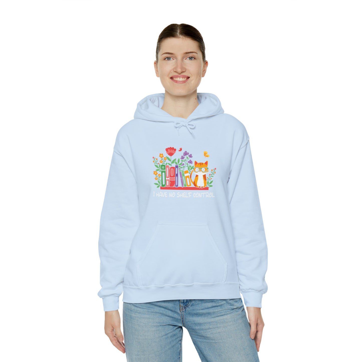 Cat lover hoodie book lover sweater BookShelf control orange cat Shirt Halloween Cat Sweatshirt Gift for Cat Lover Gift for Cat Mom Gift
