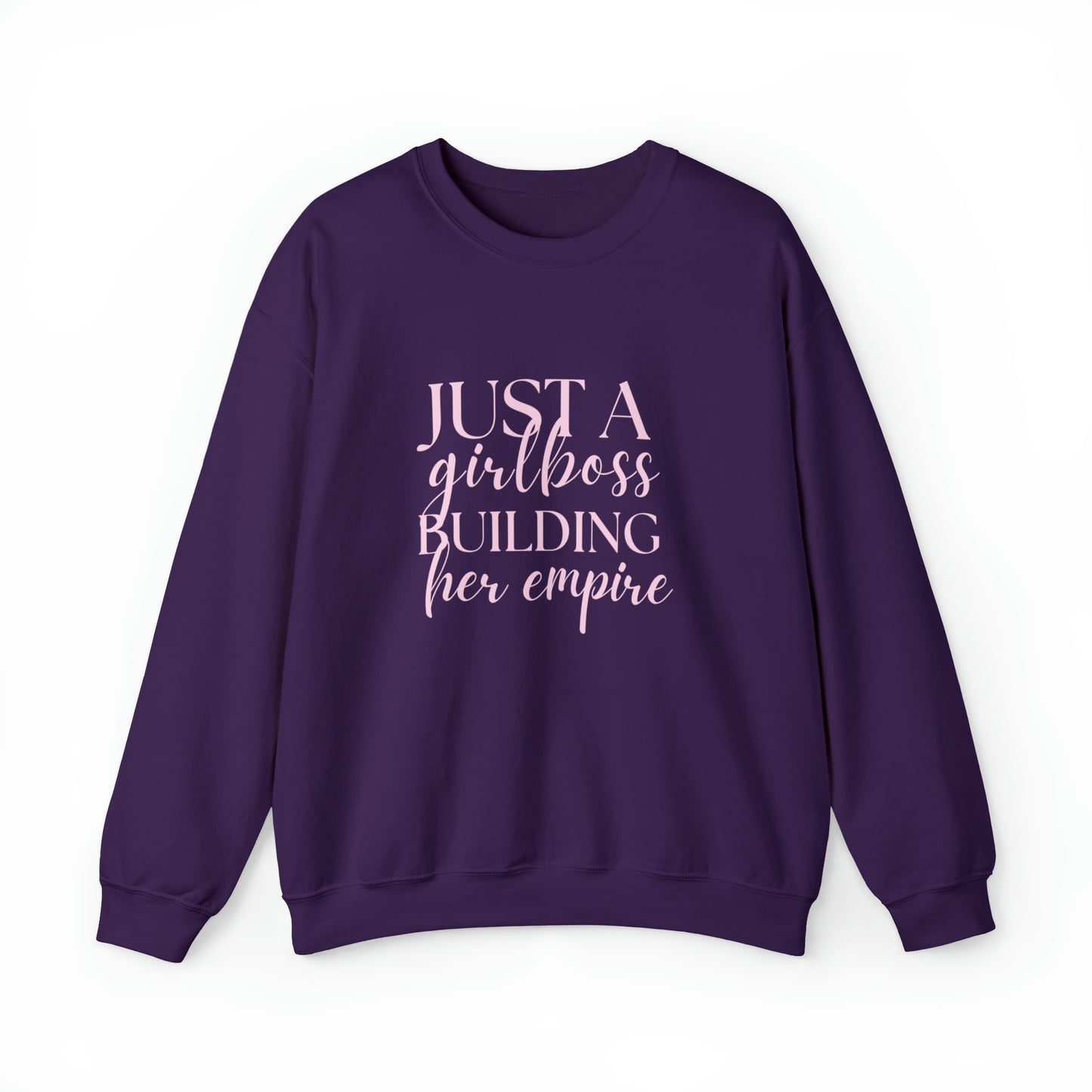 Boss Babe sweatshirt,Girlboss Sweatshirt, Just a girlboss building her empire, Bossbabe sweater,Christmas gift for her,Birthday gift