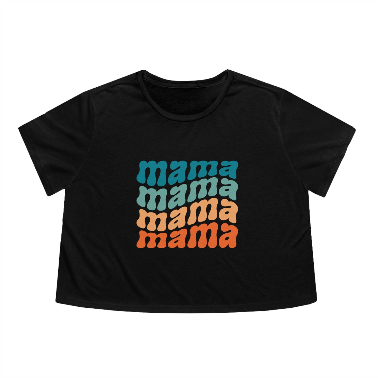 Mama crop top shirt yoga crop top women T-shirt the universe is always on my side zen shirt Women's Flowy Cropped Tee