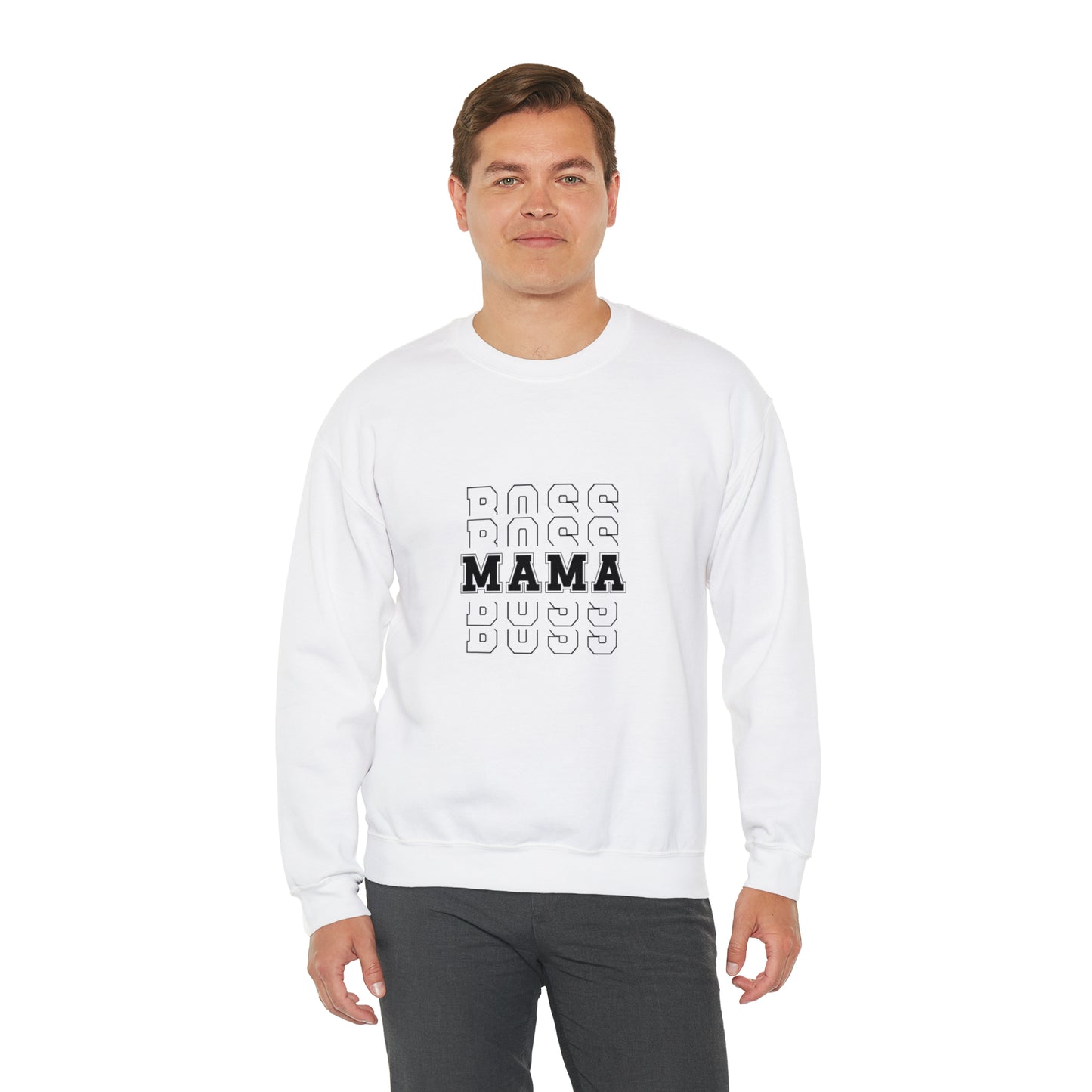Boss Mama sweater, Gift for Mom, gift for wife, bridal party clothes, yoga wear for her, for him, Birthday gift for her,Galantine sweatshirt