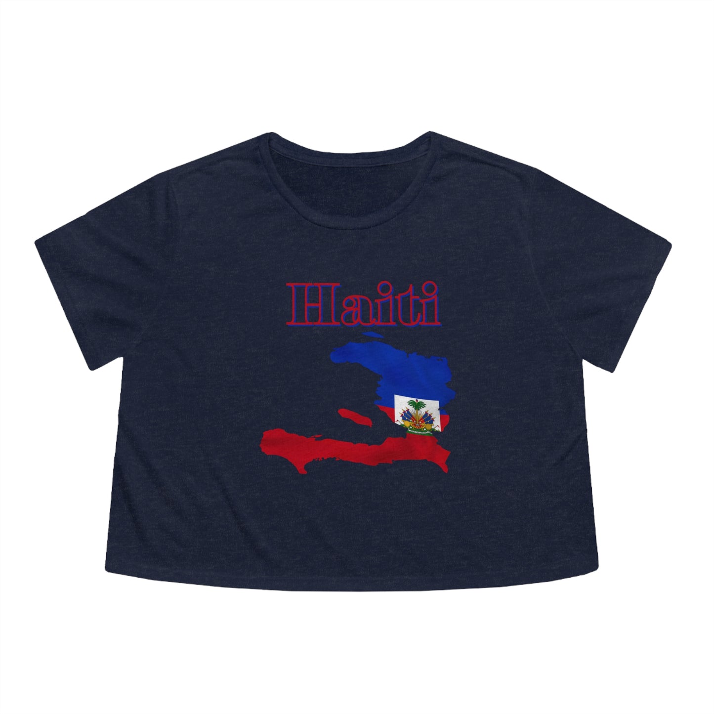 Haiti flag crop top Haiti shirt island Map Tee