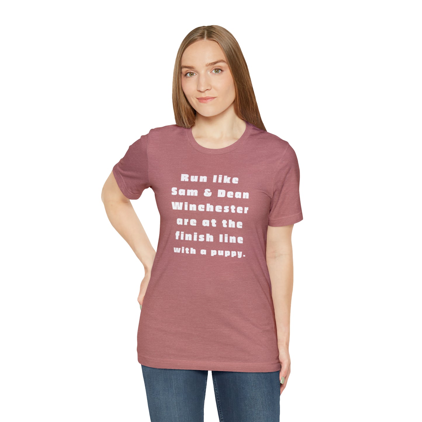 Winchester fans work out shirt Gym top sam and dean Tshirt Gift for her Gift for him Funny gift for her gift for him yoga Women's Tee