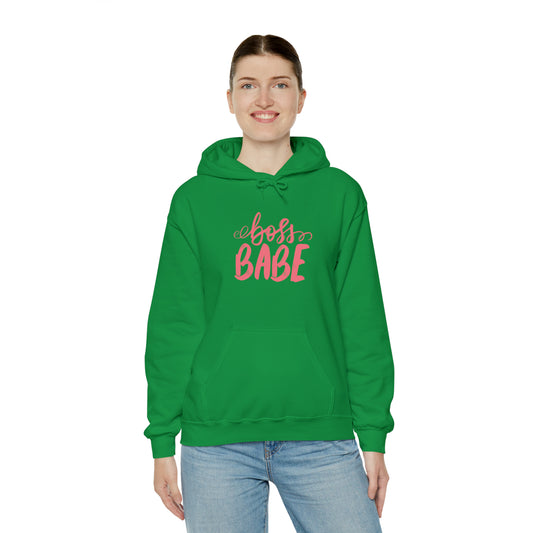 Boss Babe hoodie, boss babe energy, gift for her, millionaire babe, Unisex Heavy Blend Hooded Sweatshirt