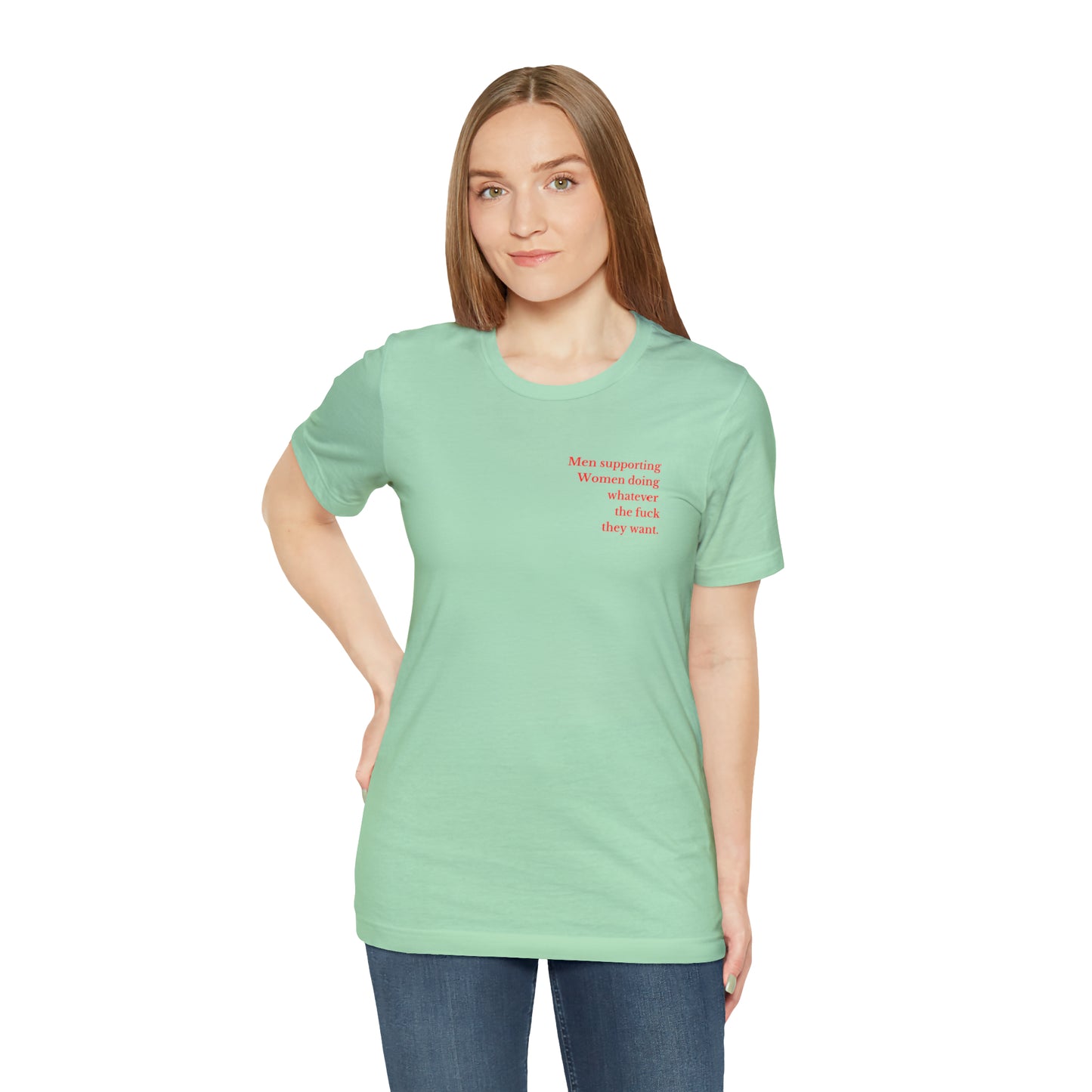 Men supporting women shirt gift for him Christmas gift Party