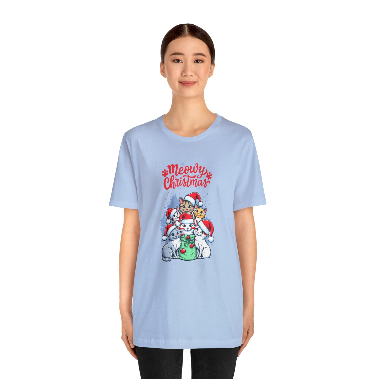 Cute Cat Christmas shirt funny dog Christmas tee Matching Family Christmas Shirt Family Christmas Shirt Matching Xmas Tees Custom