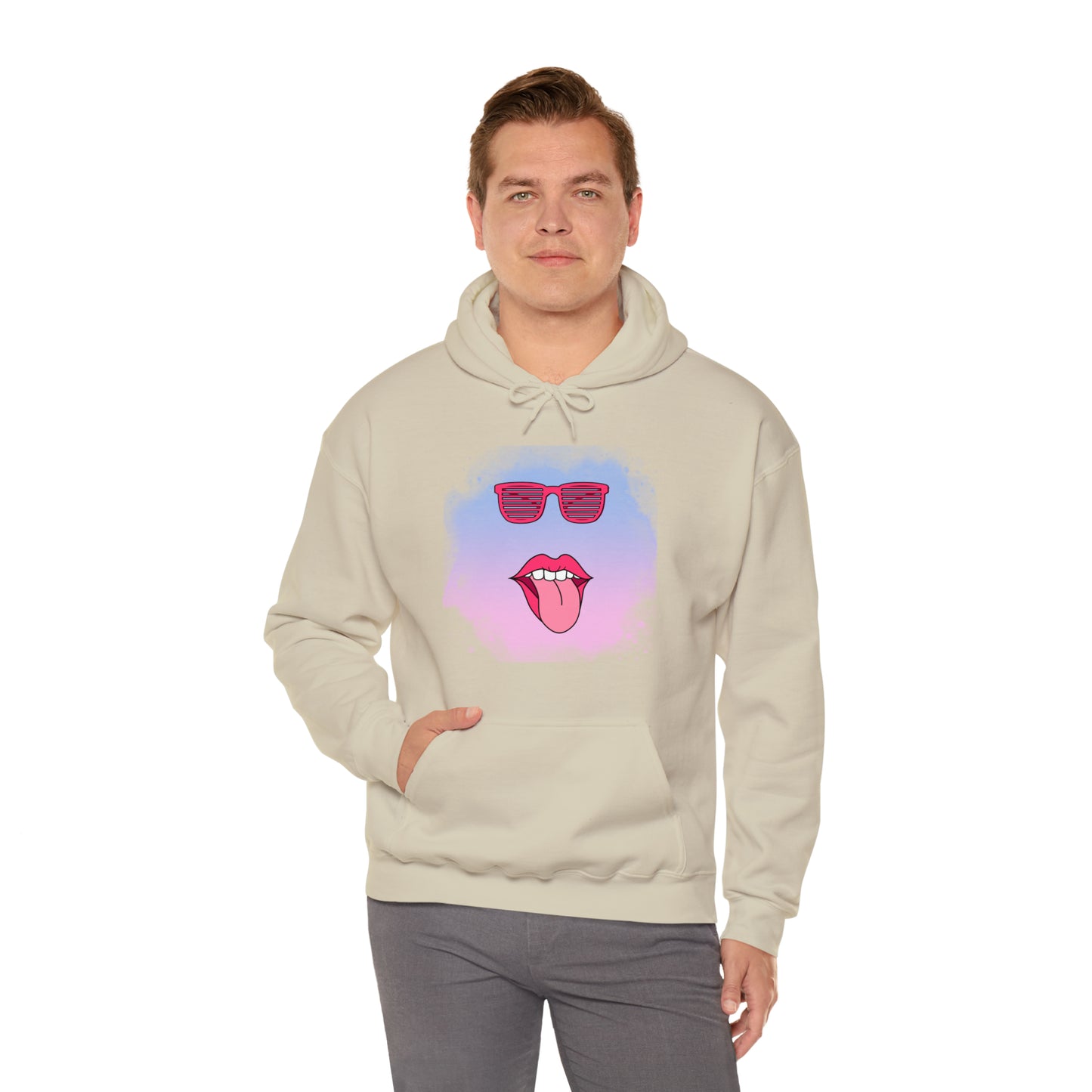 Lip Sunglasses Hoodie, Bubble Gum kiss Hoodie, Fun Summer shirt, Birthday gift for her, Galantine gift for her,best friend gift, vacation