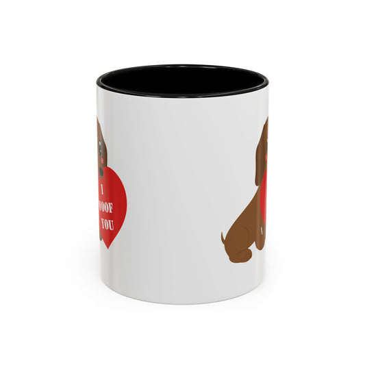 Dog lover mug I woof you mug Valentines day mug i love you Galantines day Bestie gift for her gift tea Mug Coffee Gift for Mom vday gift