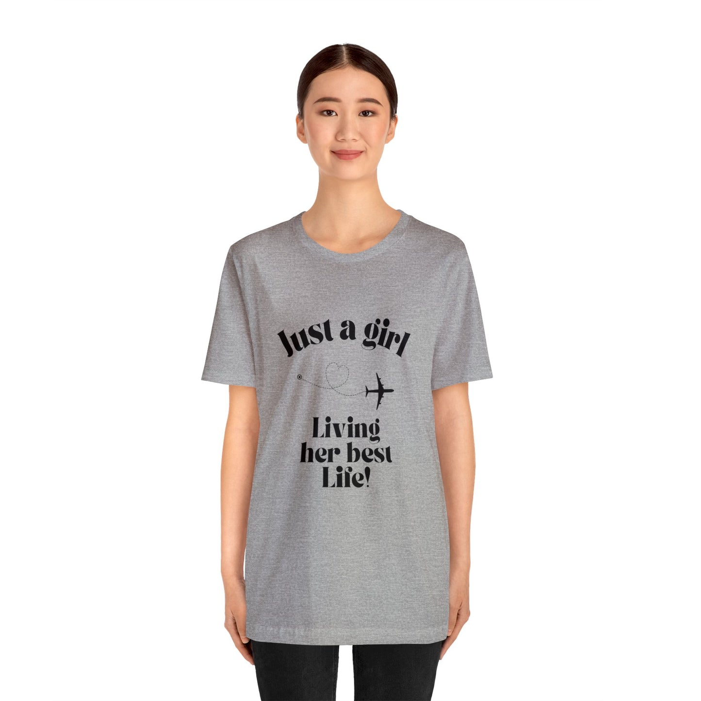 Just a girl living her best life shirt funny travel gift for her chicken shirt girlfriend shirt birthday Shirt Matching travel Tees